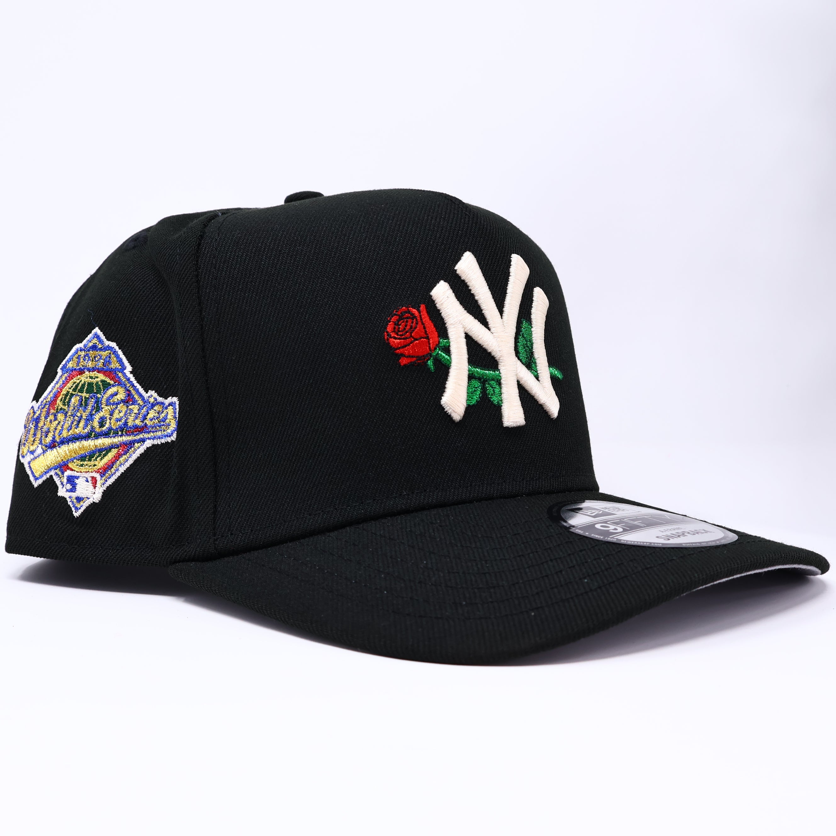 NWT Black New York Yankees 1996 World Series 9Fifty A-Frame New Era Adjustable Snapback Hat 5 Panel