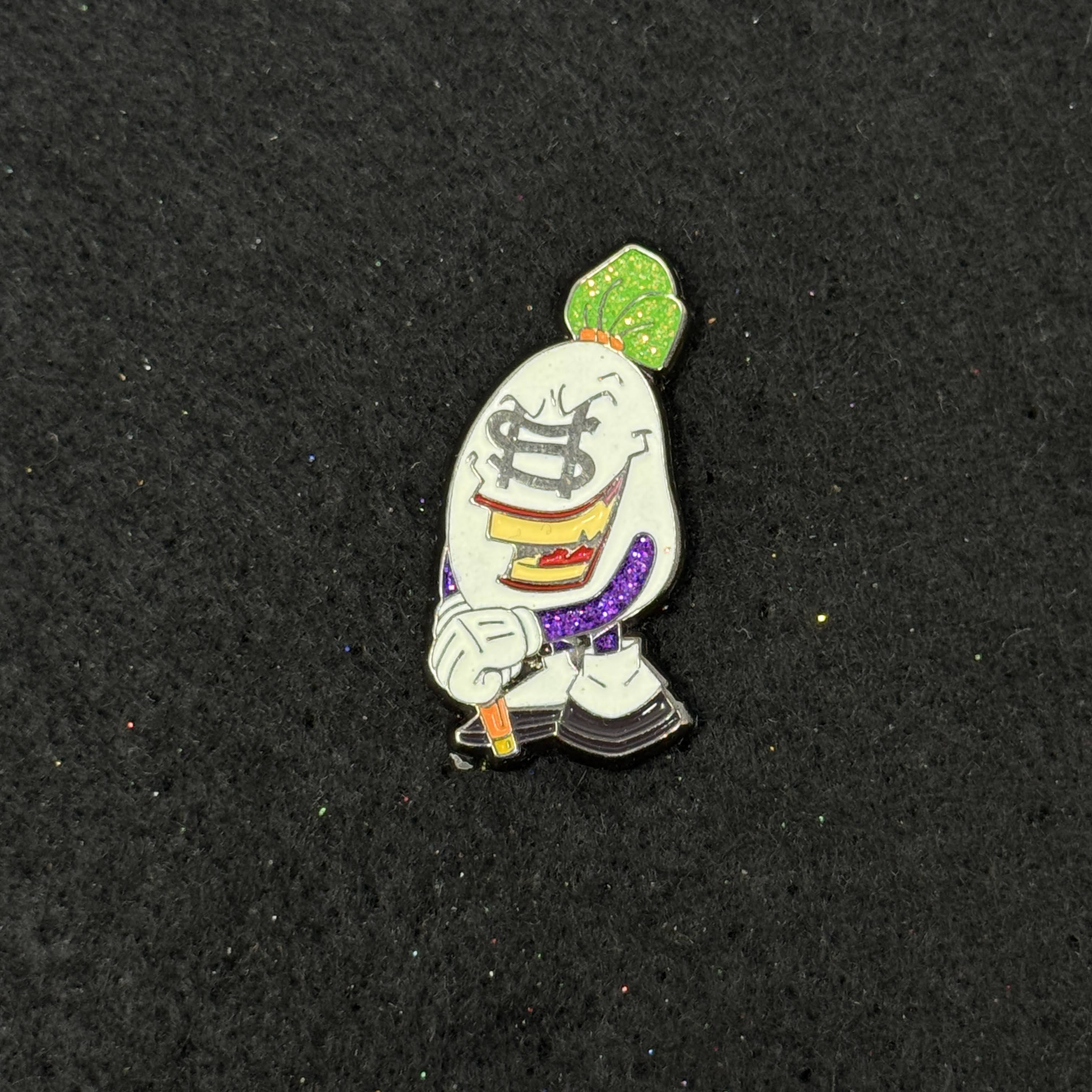 Money Bag Joker Graphic Pin