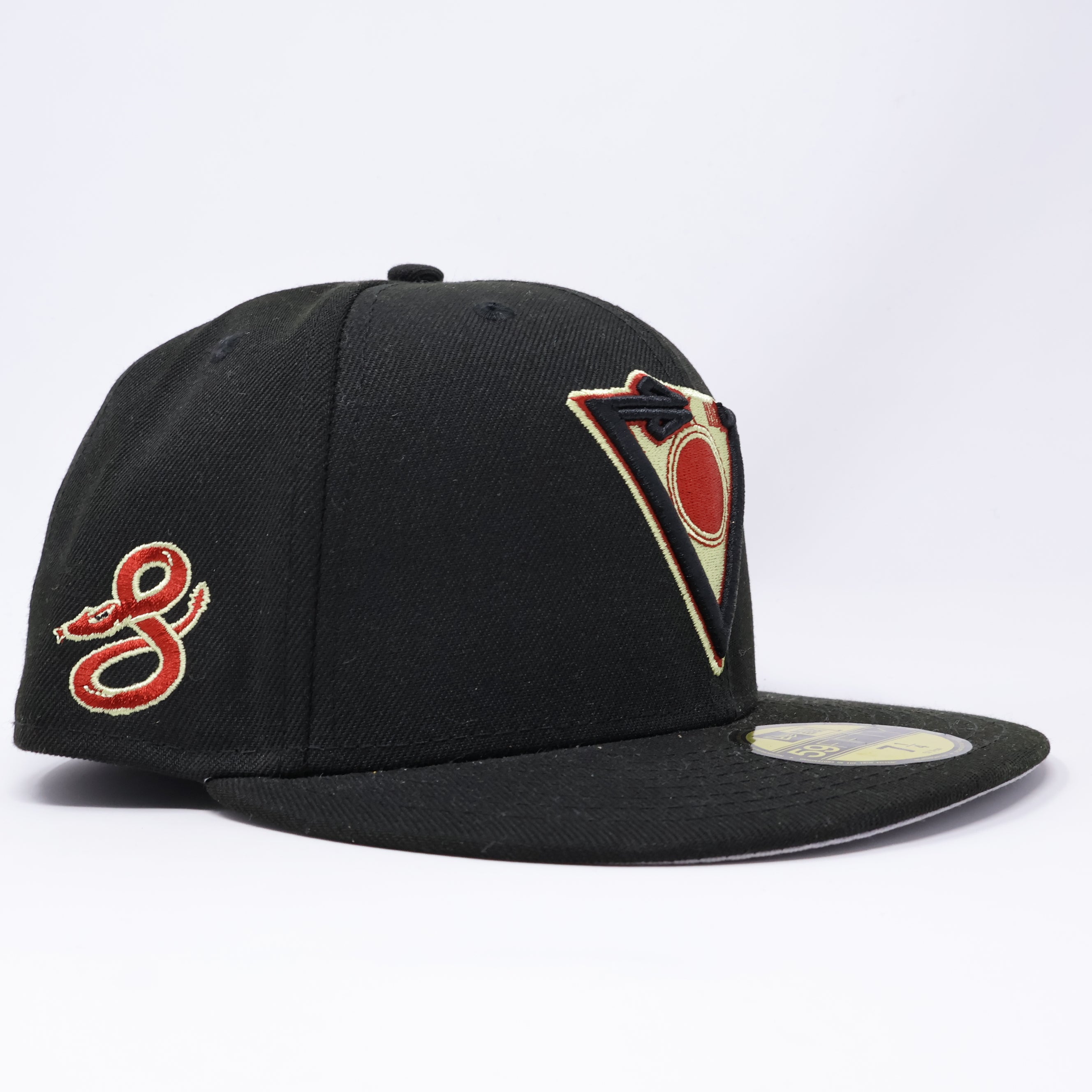 NWT 1/4 Black Arizona Diamondbacks City Connect Serpientes 59fifty New Era Fitted Hat Cap