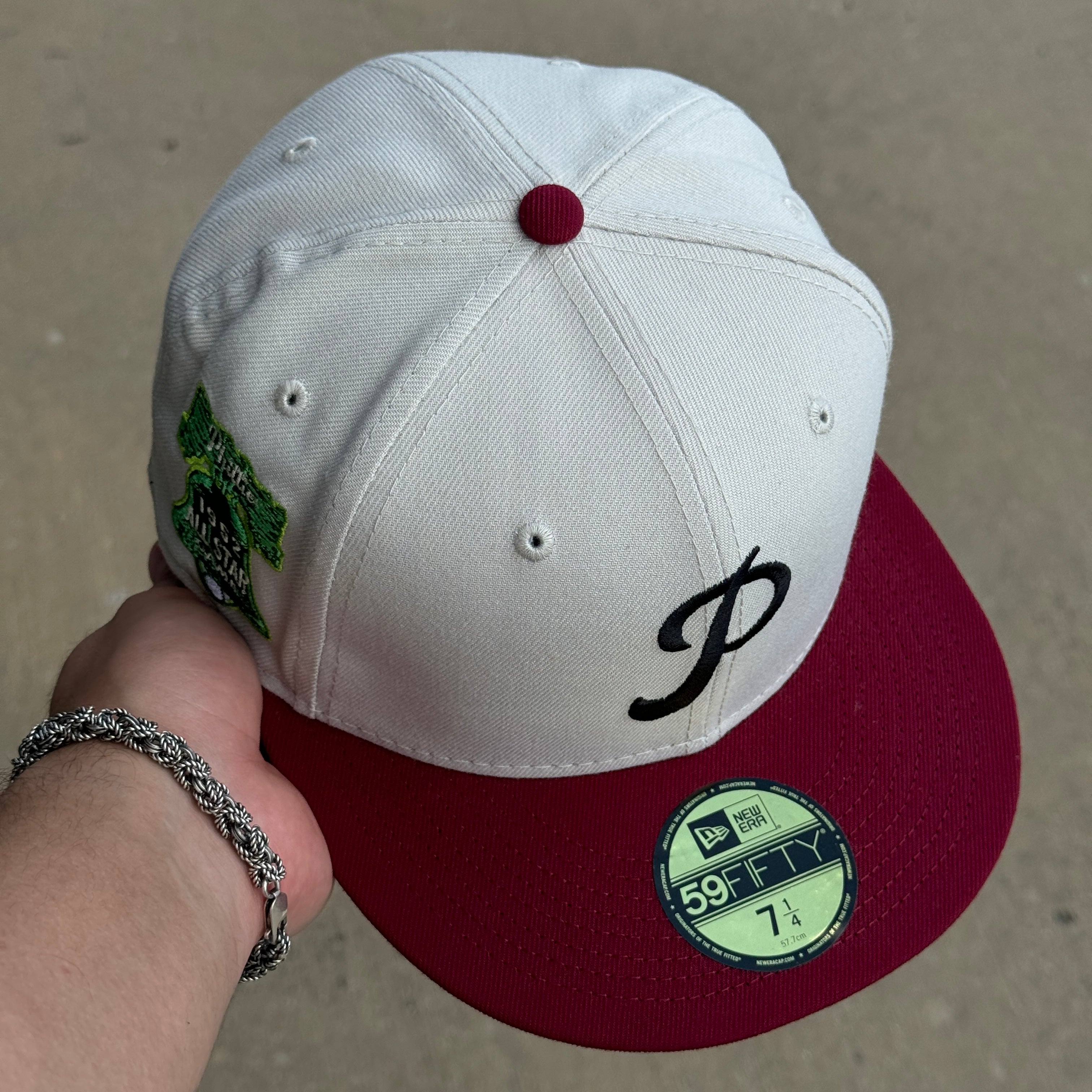 NEW 1/4 Stone Philadelphia Phillies 1952 All Star Game 59fifty New Era Fitted Hat Cap