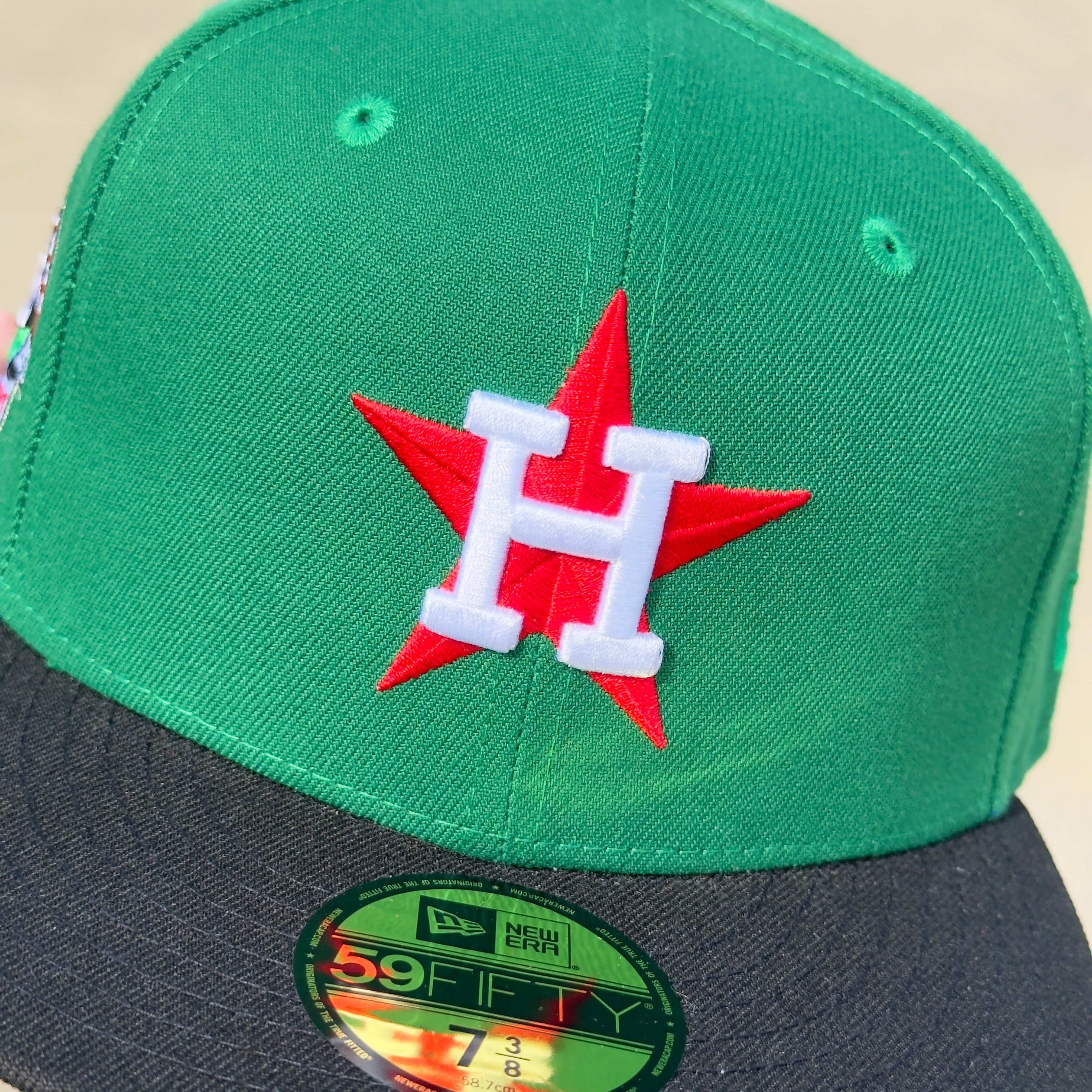 7 3/8 Green Houston Astros 45th Anniversary Heineken 59fifty New Era Fitted Cap Hat Sun