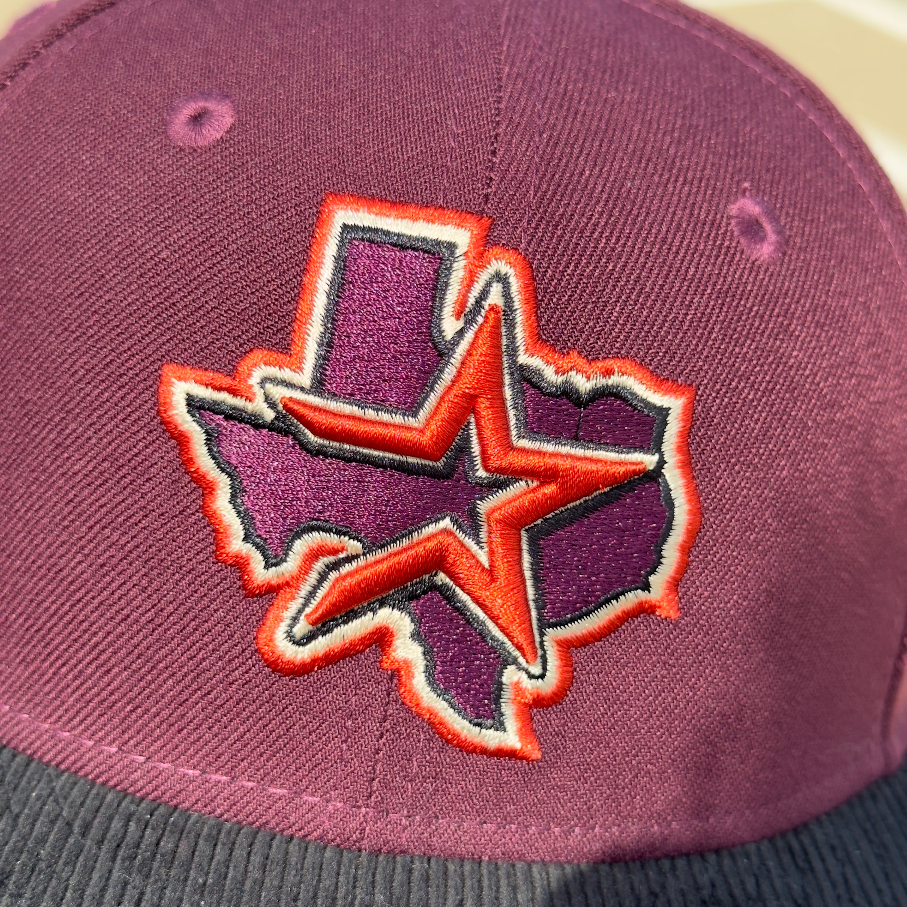 7 1/8 Burgundy Houston Astros 45th Anniversary Corduroy 59fifty New Era Fitted Cap Hat