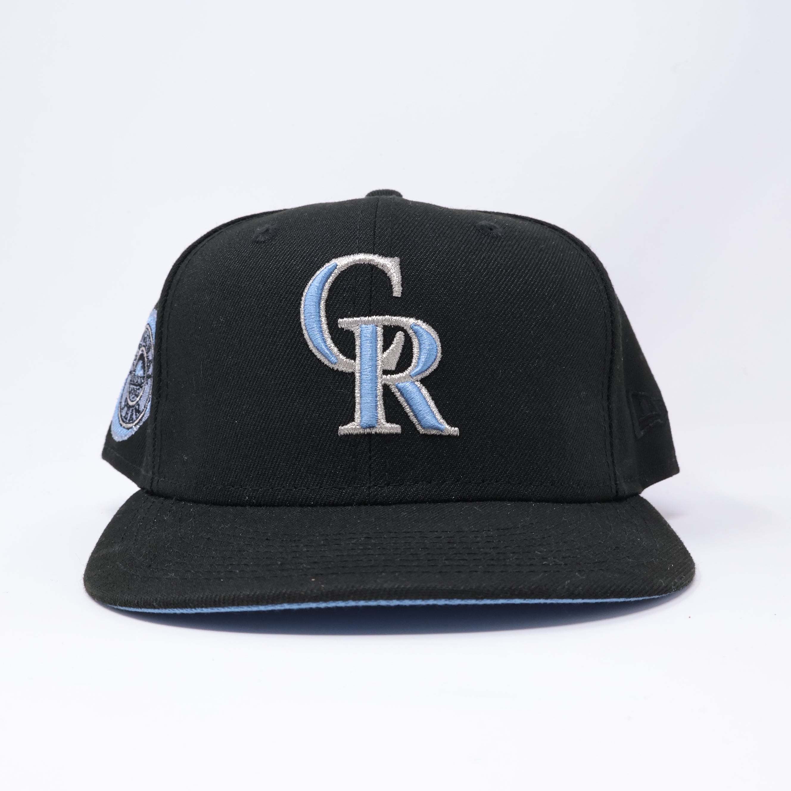 USED 3/4 Black Colorado Rockies 1993 Inaugural Year 59fifty New Era Fitted Hat Cap