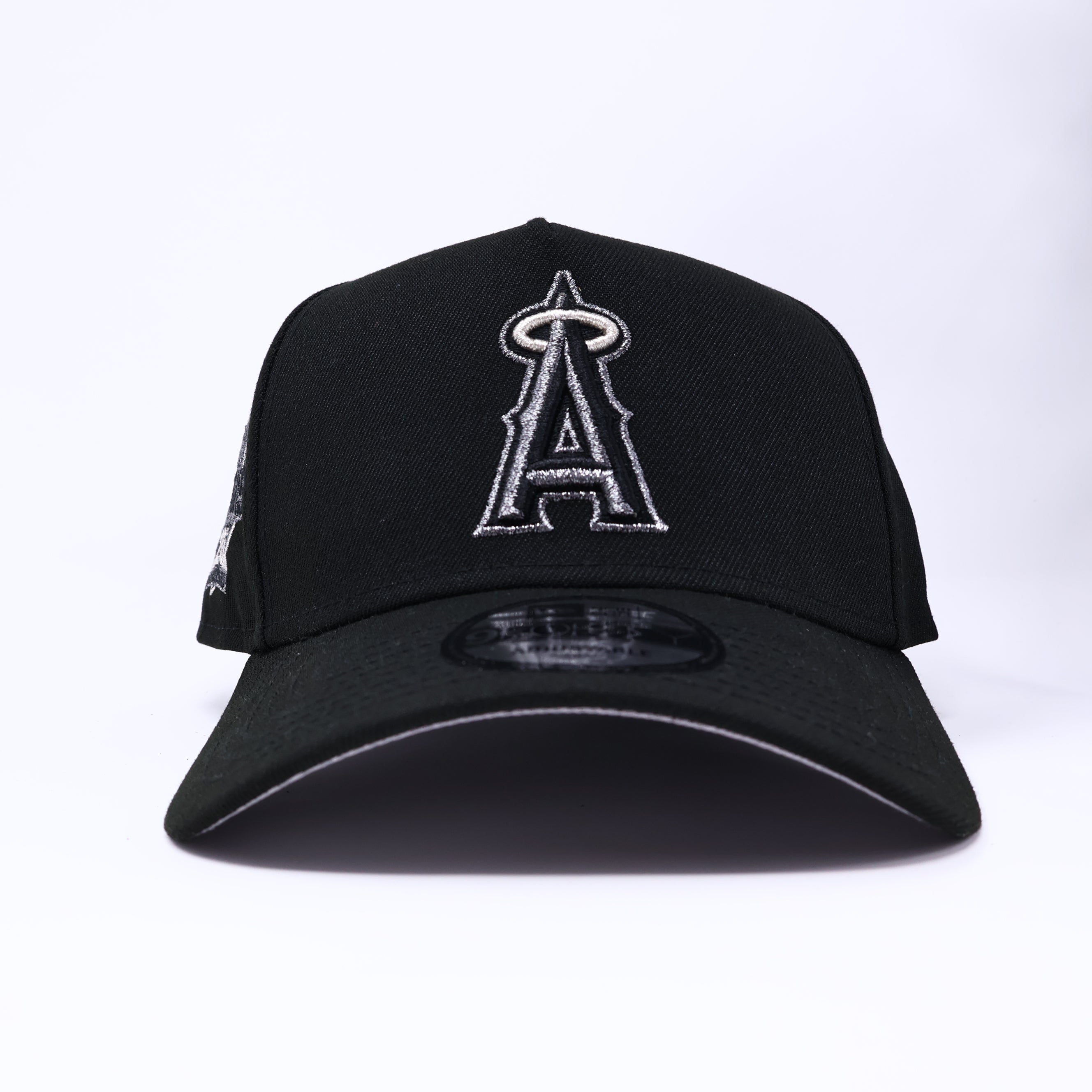 NWT Black Los Angeles Angels 20th Anniversary 9Forty A-Frame New Era Adjustable Snapback Hat 5 Panel