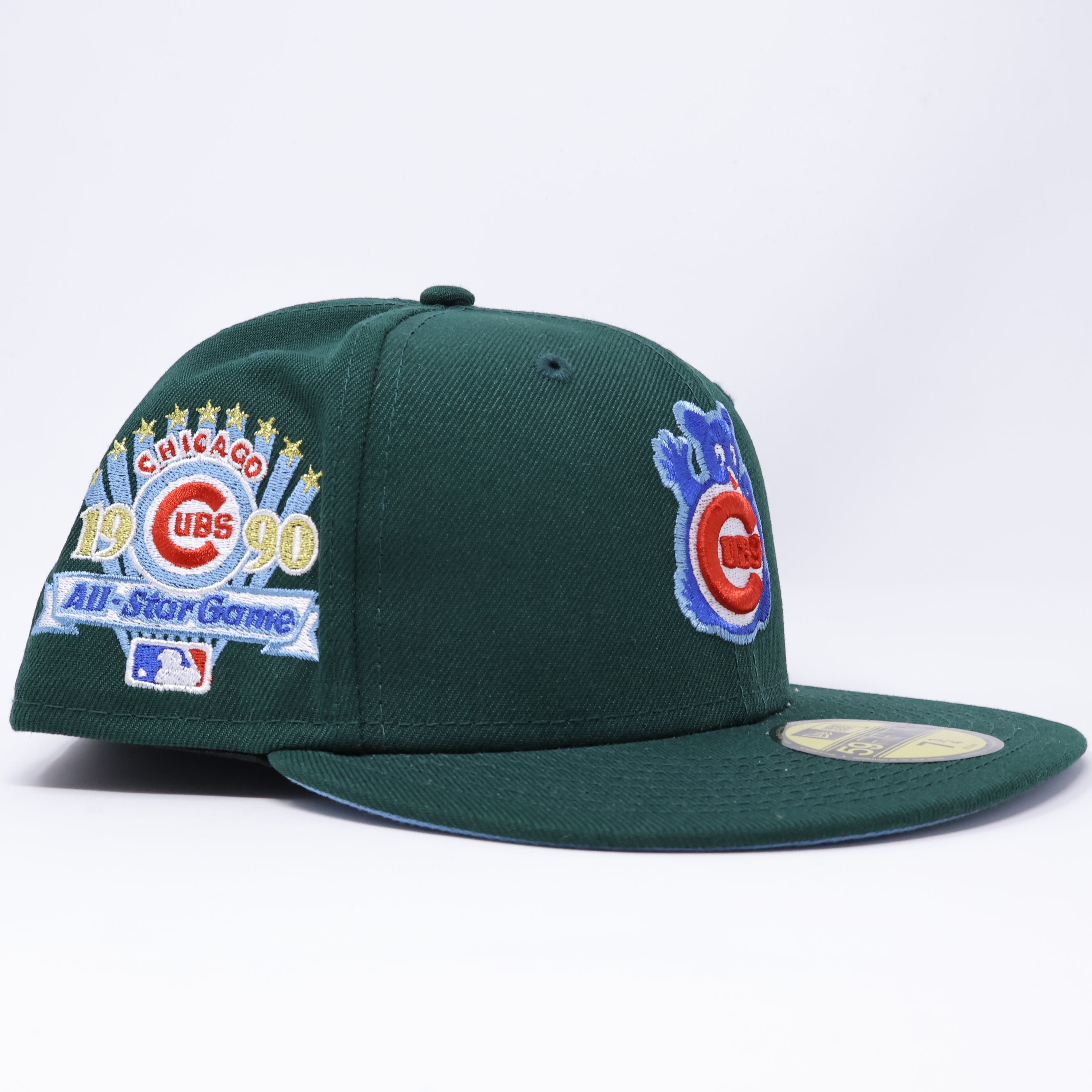 NWT  3/4 Green Chicago Cubs 1990 All-Star Game 59fifty New Era Fitted Hat Cap