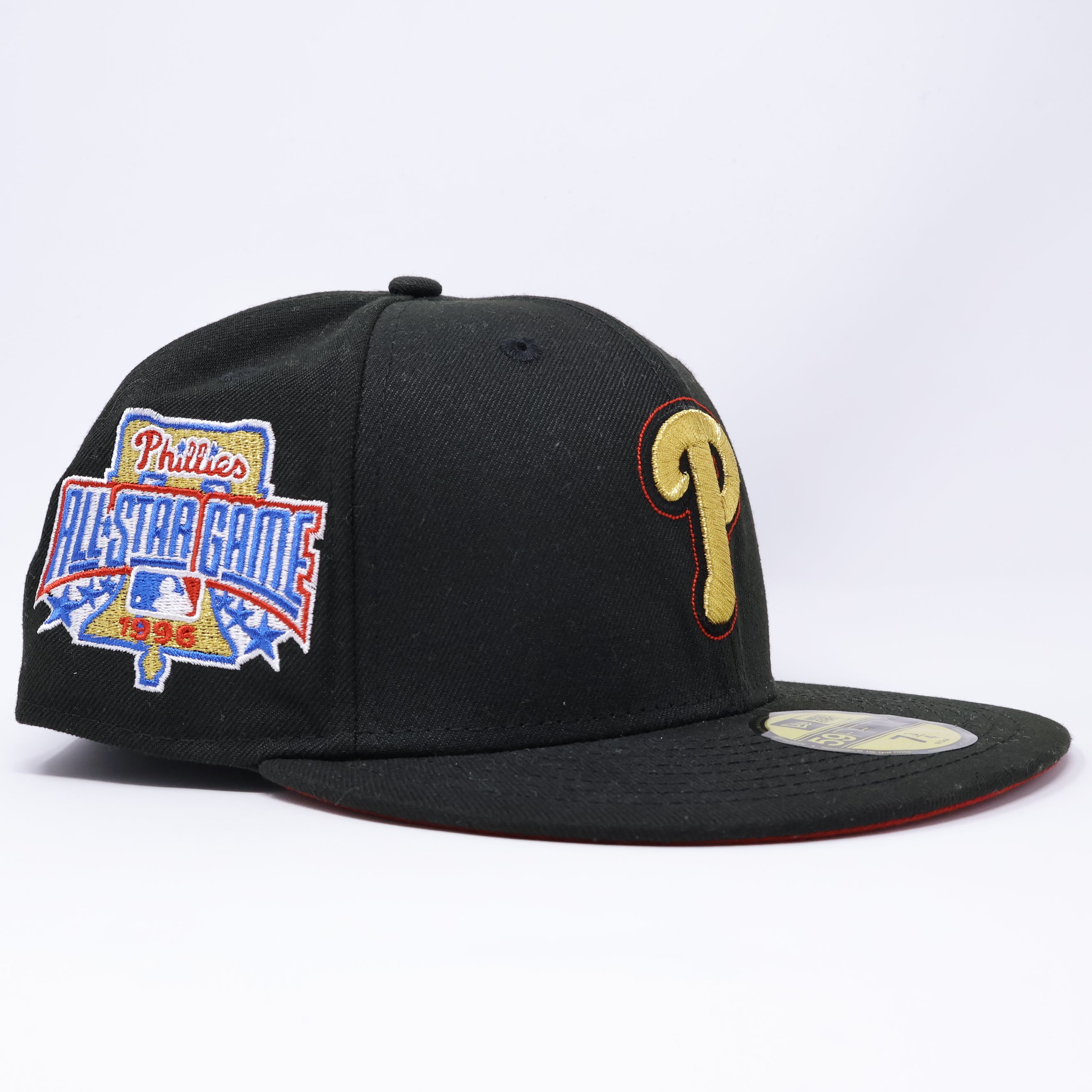 NWT  3/4 Black Philadelphia Phillies 1996 All-Star Game 59fifty New Era Fitted Hat Cap