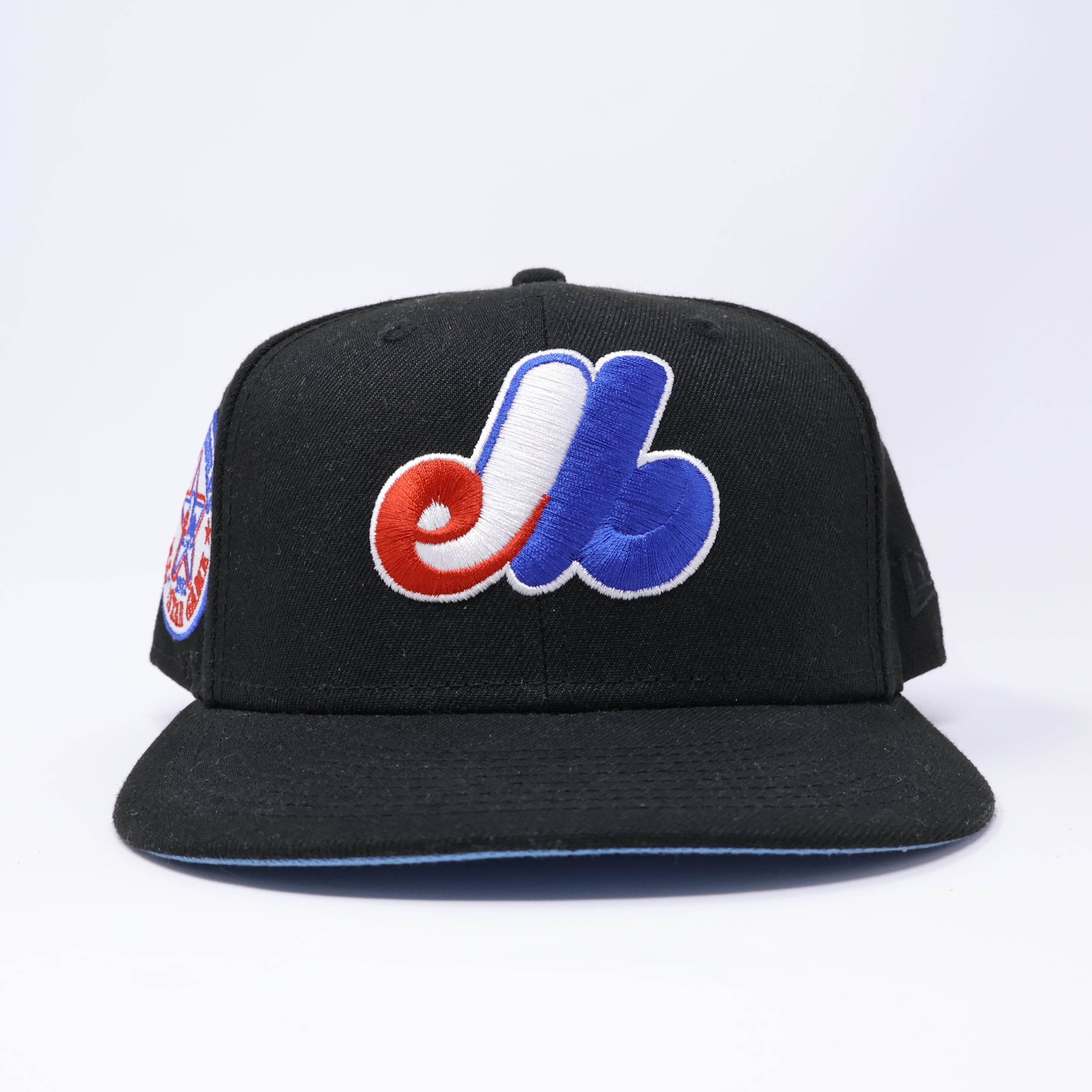 USED 3/4 Black Montreal Expos 1982 All-Star Game 59fifty New Era Fitted Hat Cap