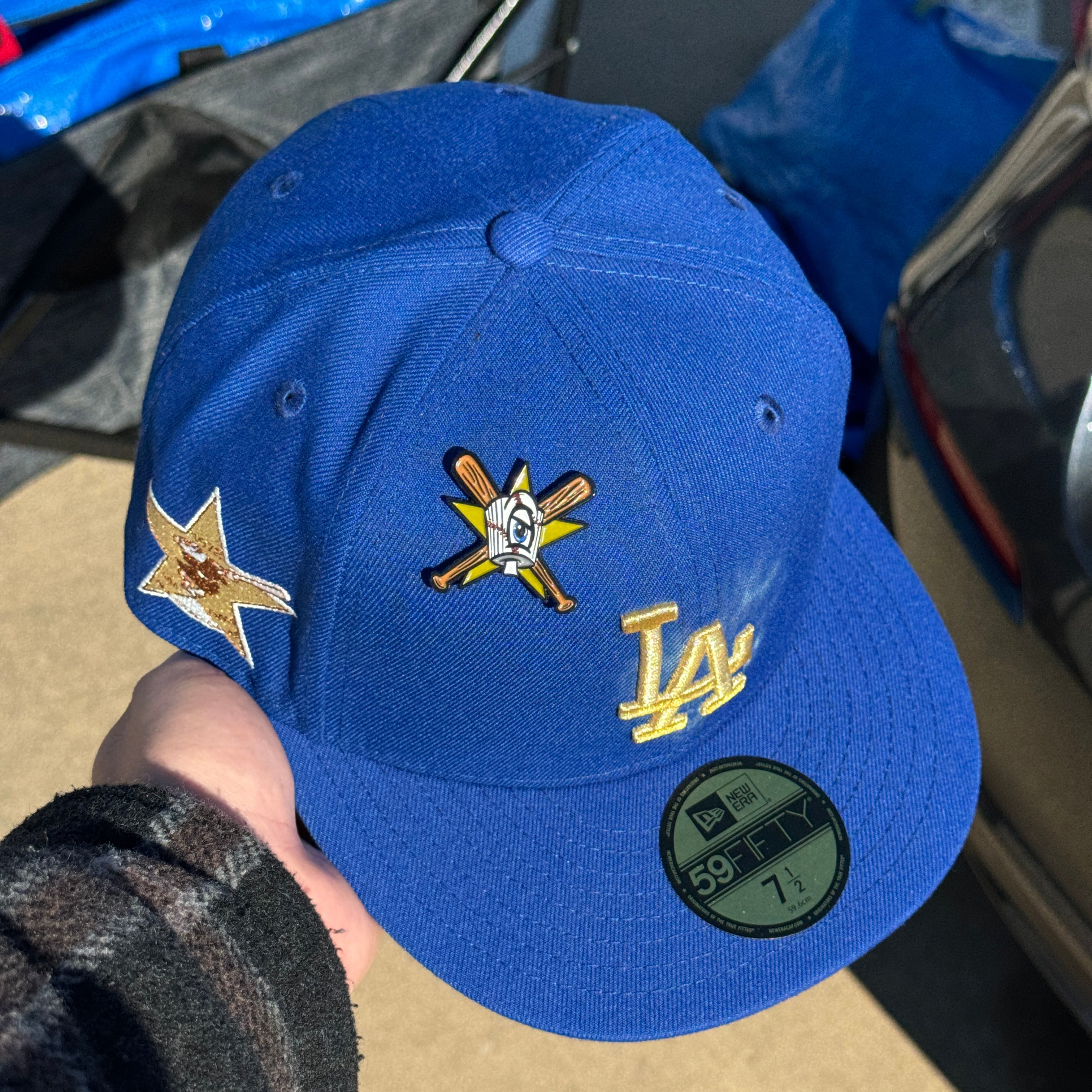 NWT 1/2 Blue Los Angeles Dodgers 1978 All Star Game 59fifty New Era Fitted Hat Cap