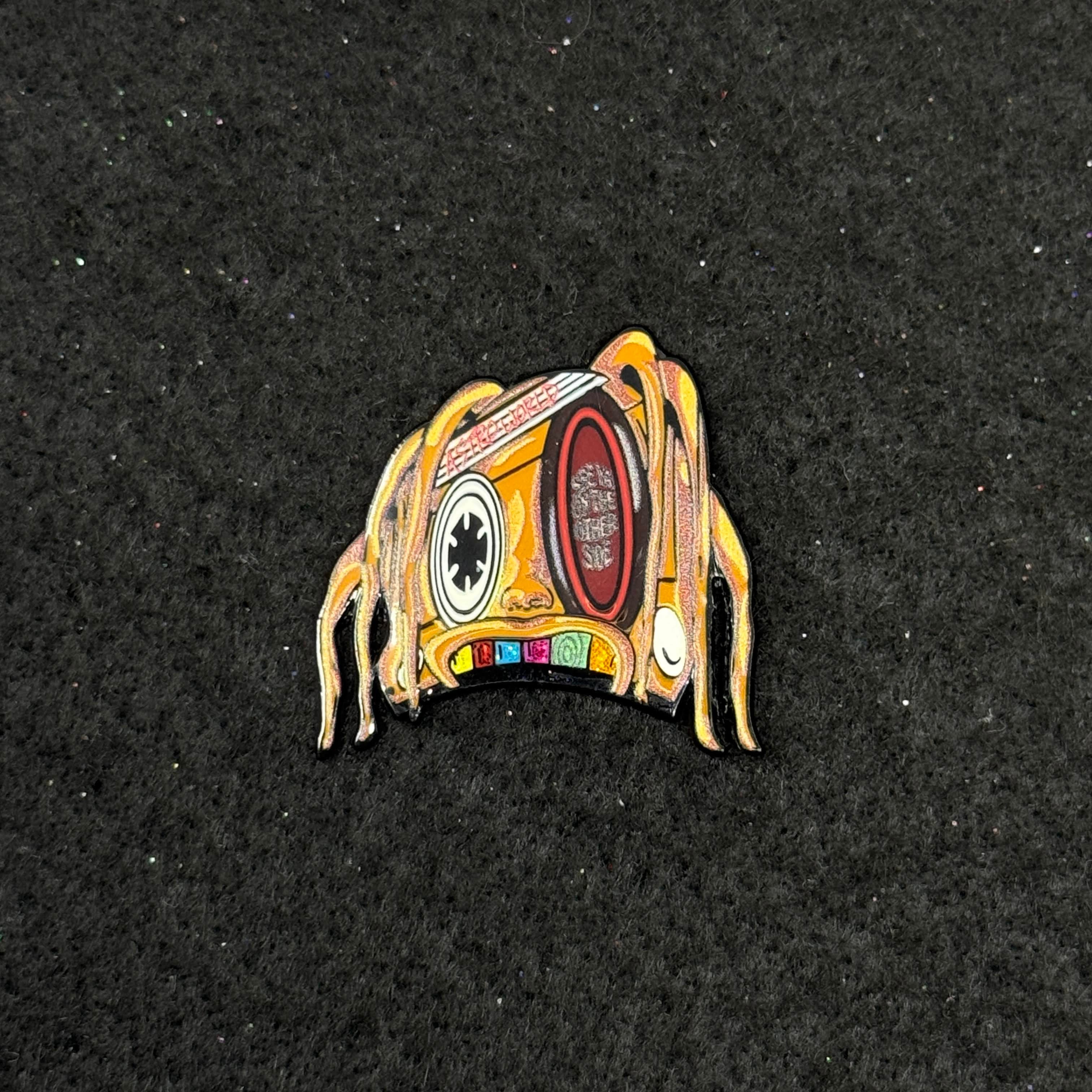 Travis Scott Casette Tape Gold Plating Graphic Pin