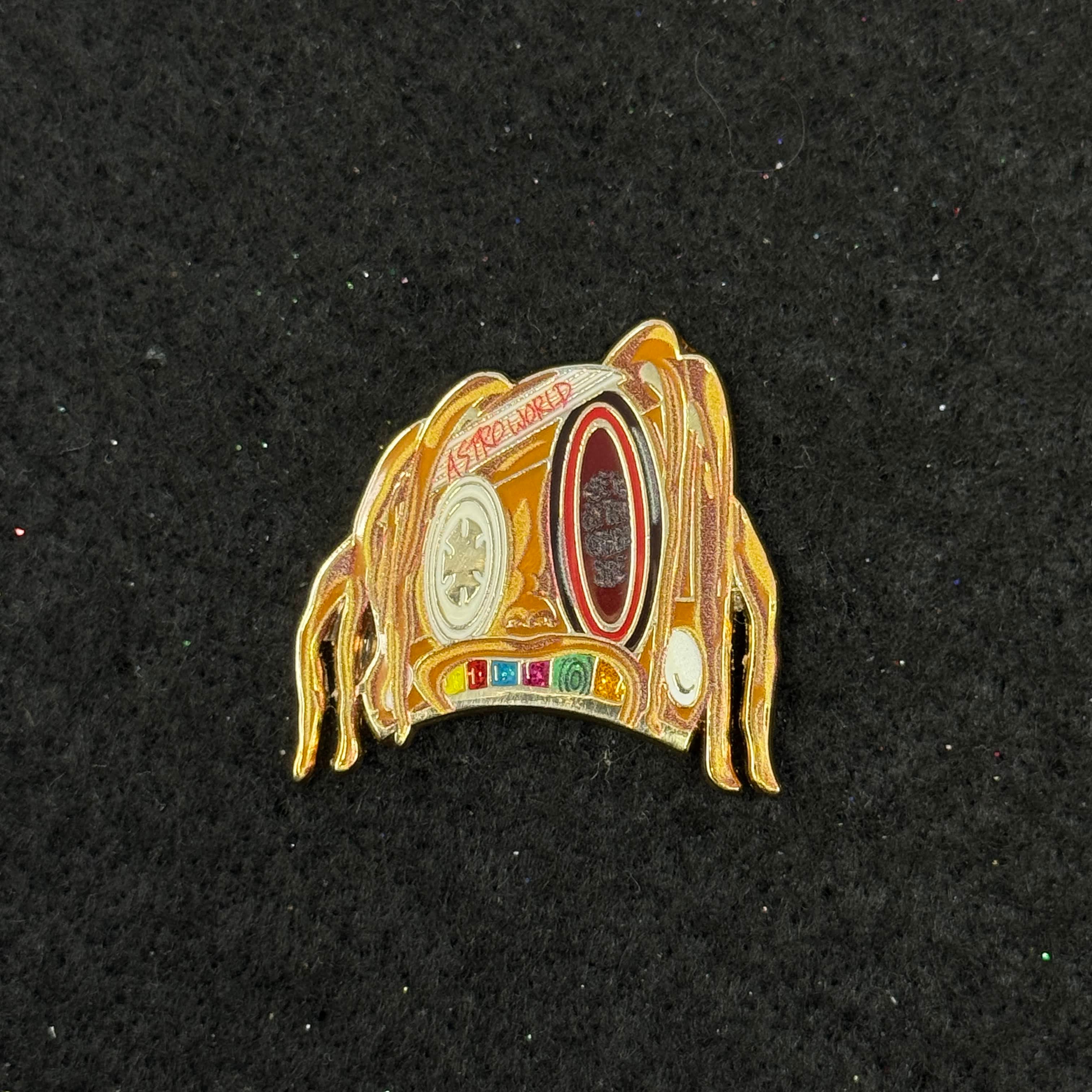 Travis Scott Casette Tape Black Plating Graphic Pin