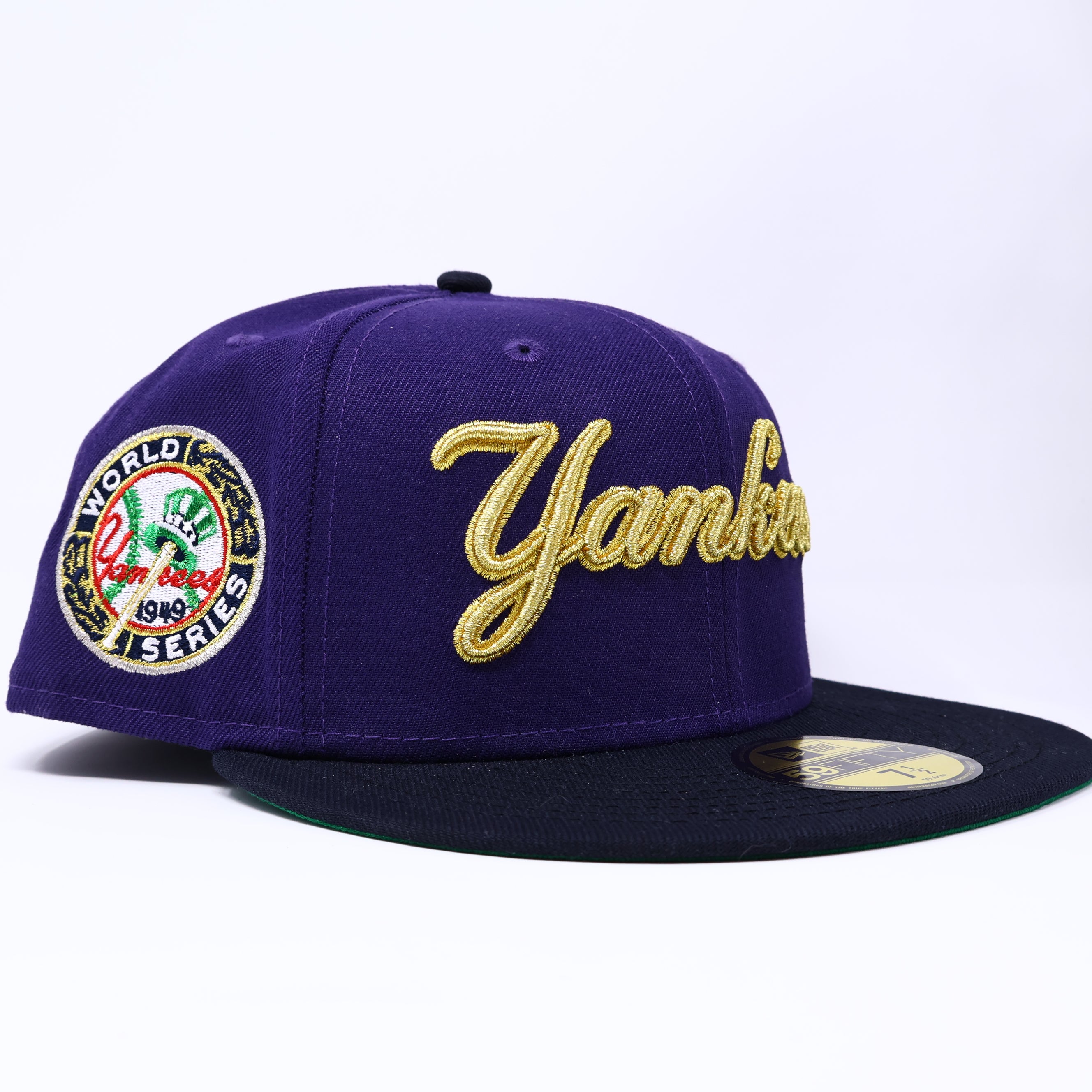 NWT 1/2 Purple New York Yankees 1949 World Series 59fifty New Era Fitted Hat Cap