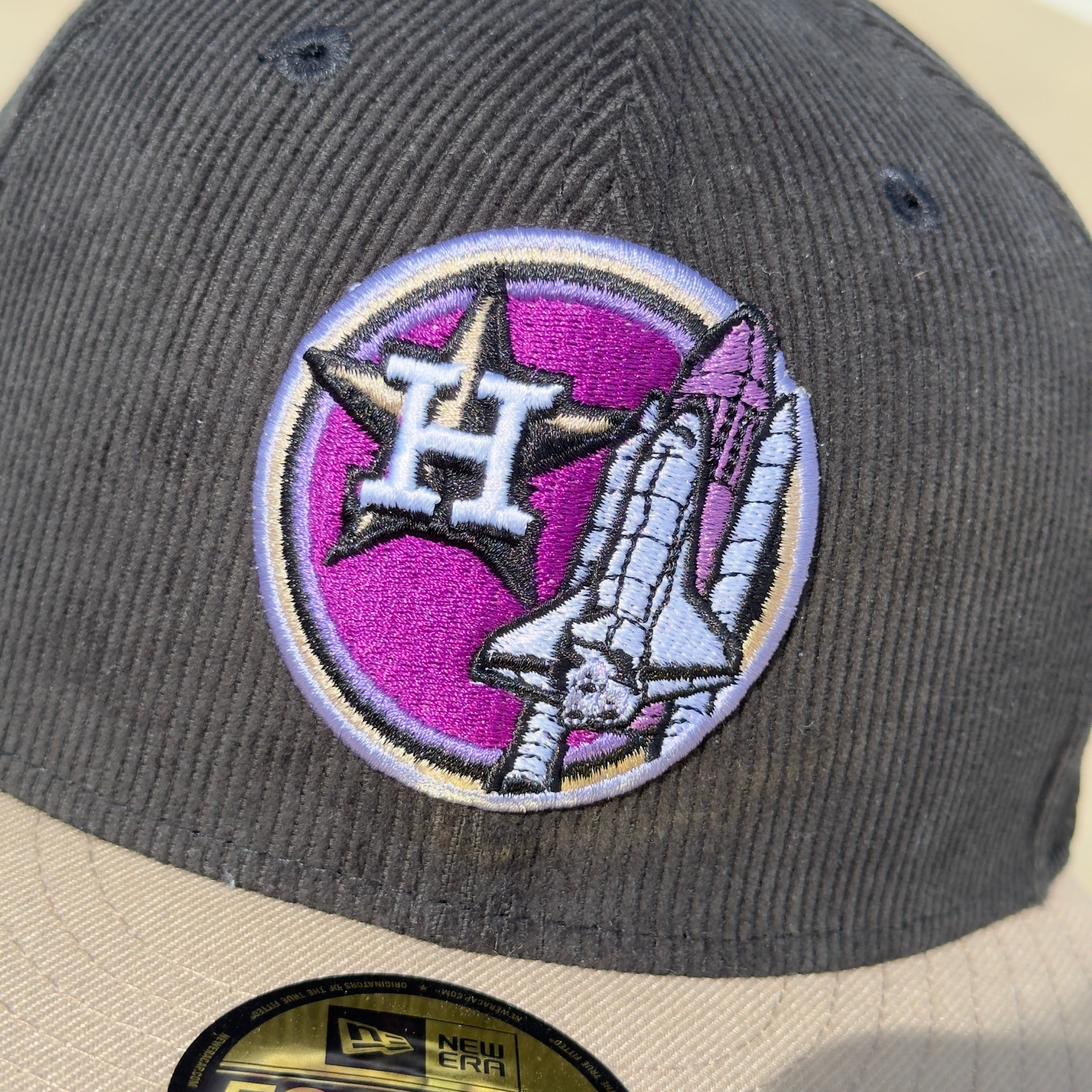 7 1/8 Houston Astros Apollo 11 Corduroy NASA 59fifty New Era Fitted Cap Hat Sun