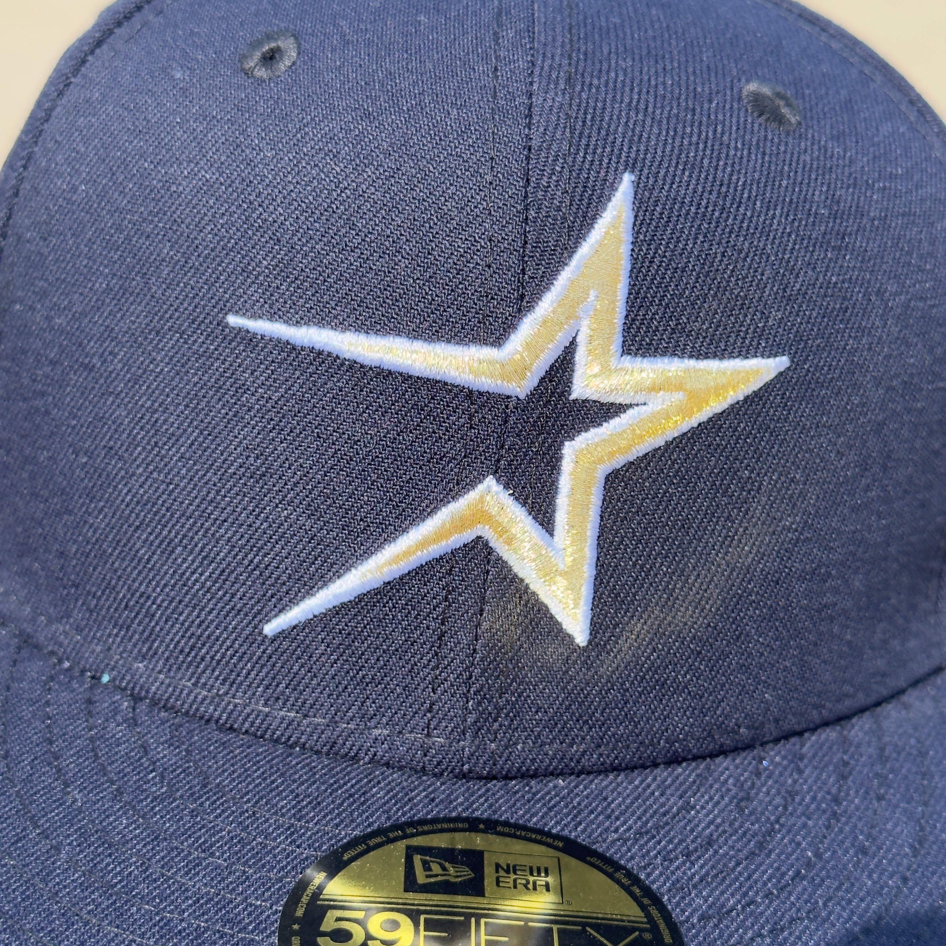 7 1/8 Navy Houston Astros 35 Great Years 59fifty New Era Fitted Cap Hat Sun