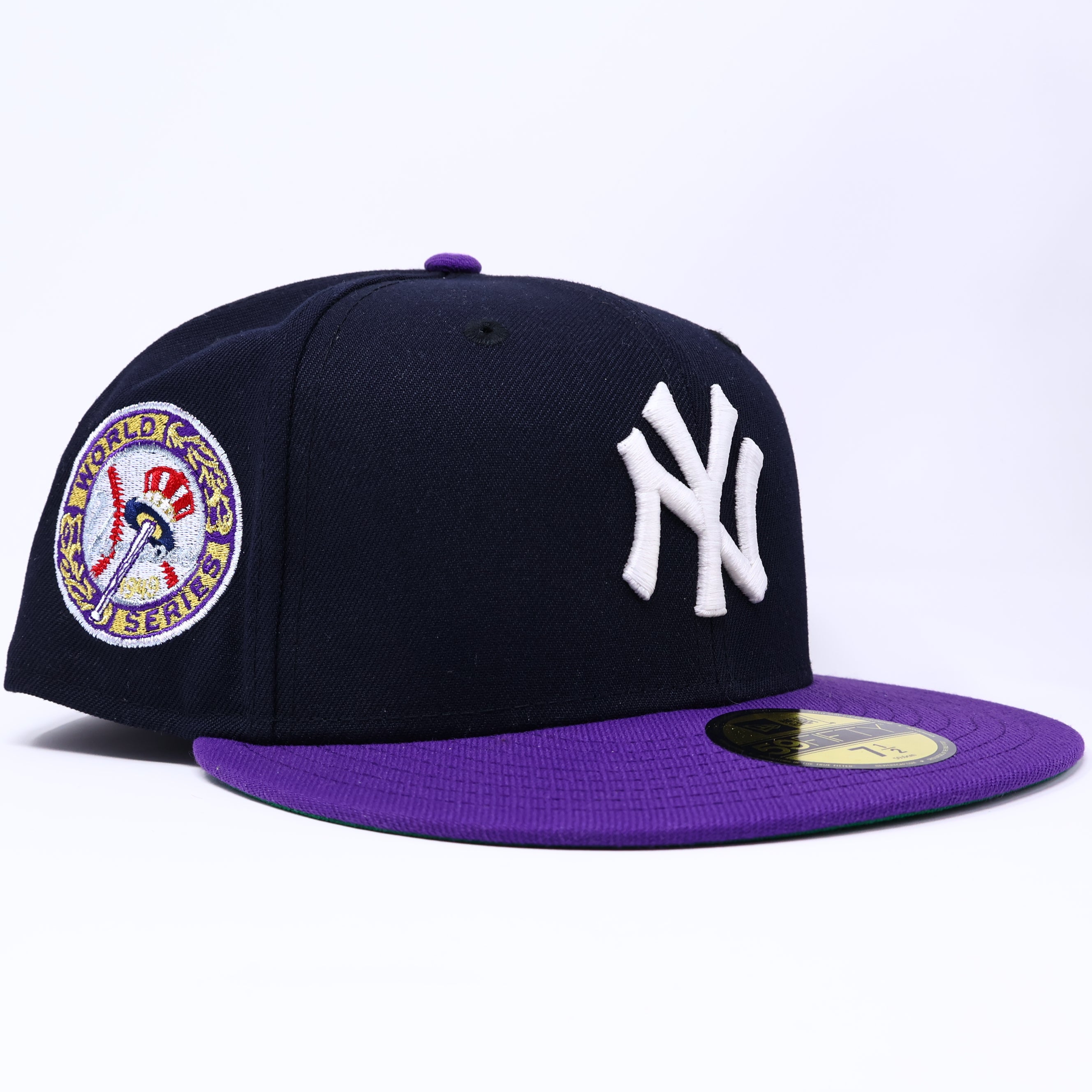 NWT 1/2 Navy New York Yankees World Series 59fifty New Era Fitted Hat Cap