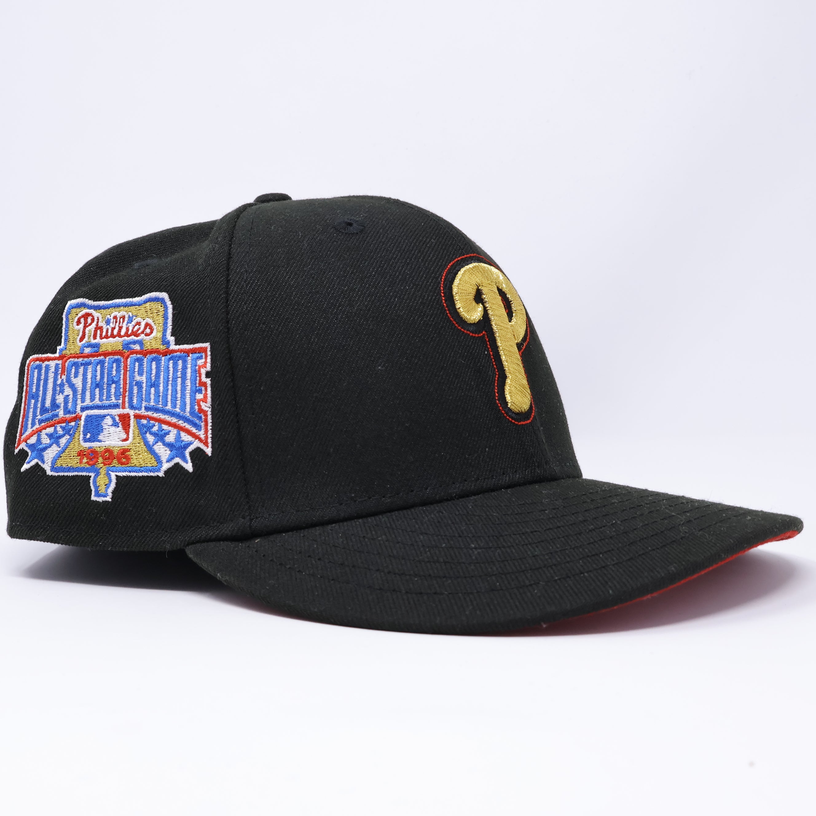 USED 3/4 Black Philadelphia Phillies 1996 All-Star Game 59fifty New Era Fitted Hat Cap