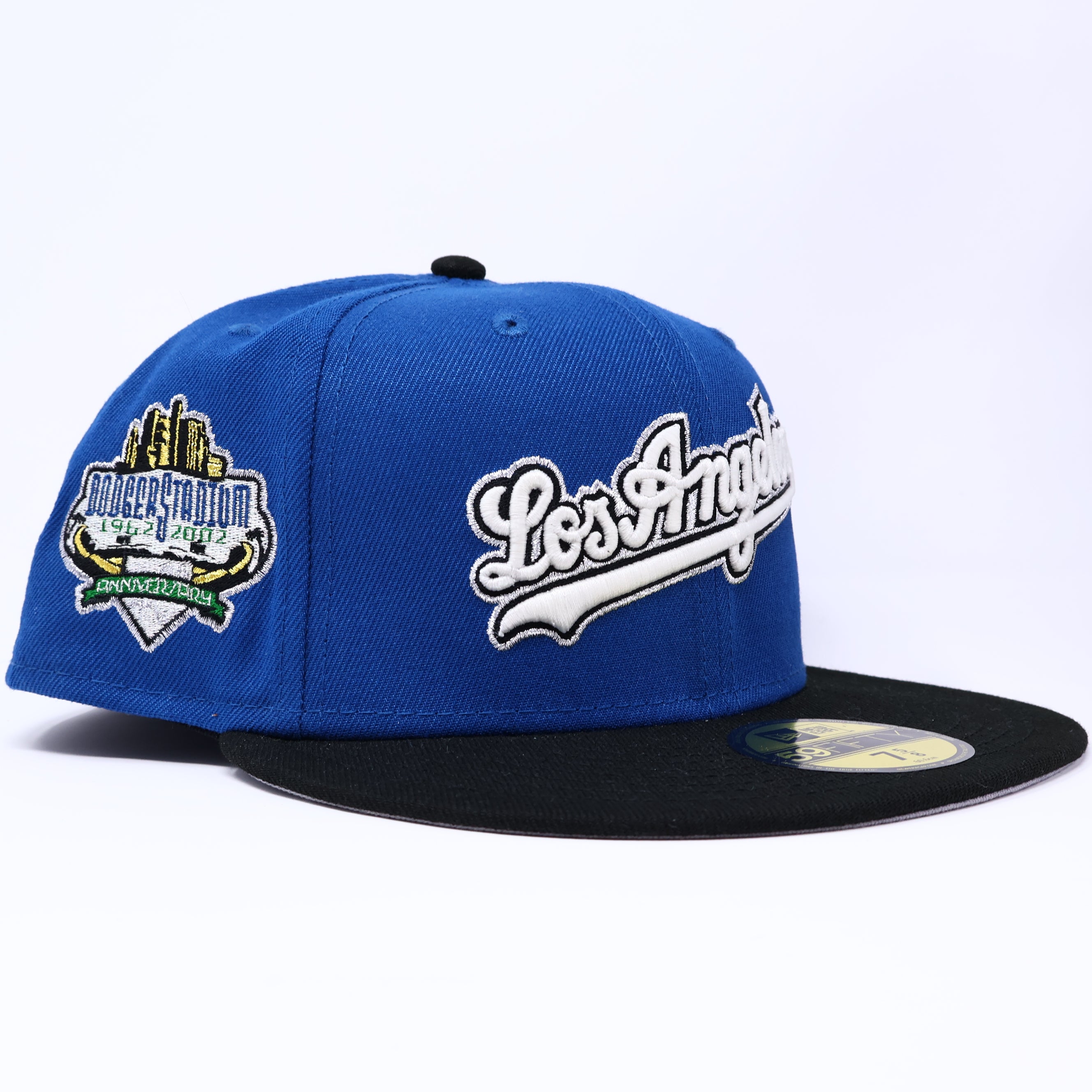 NWT 5/8 Blue Los Angeles Dodgers 40th Anniversary 59fifty New Era Fitted Hat Cap
