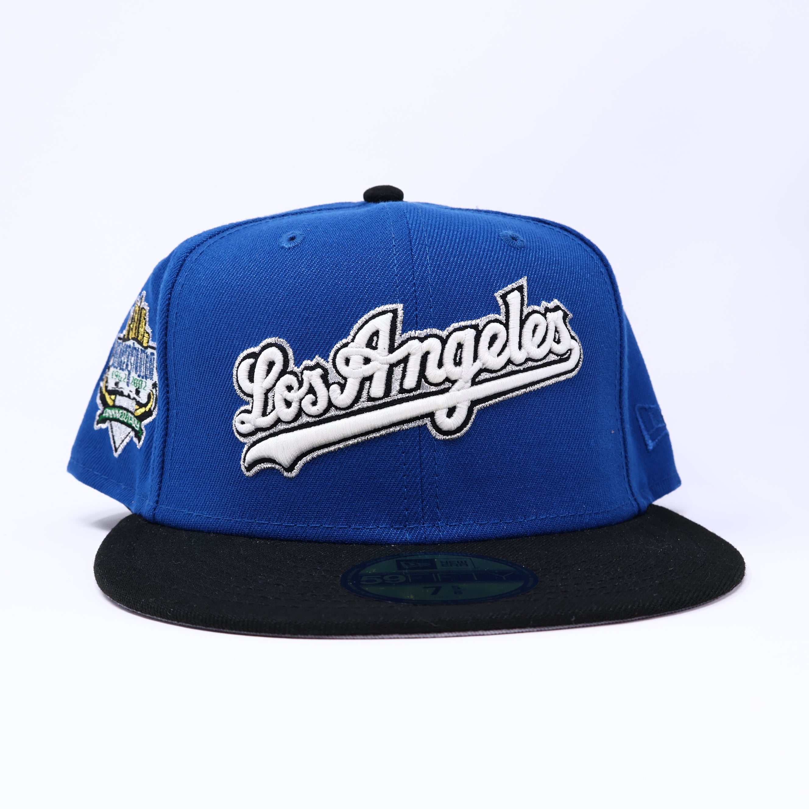 NWT 5/8 Blue Los Angeles Dodgers 40th Anniversary 59fifty New Era Fitted Hat Cap