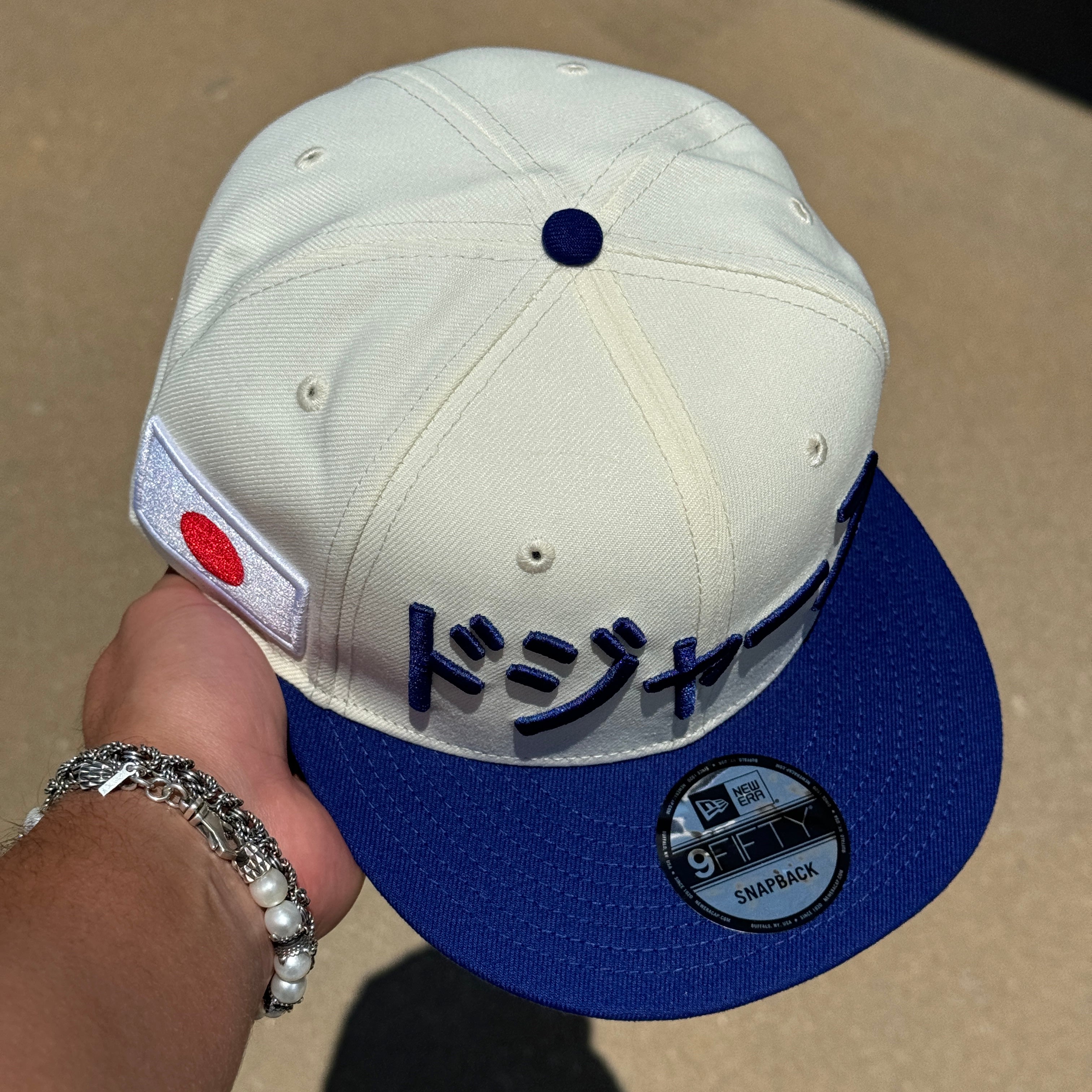 Chrome Los Angeles Dodgers Japanese Katakana 9Fifty Adjustable One Size