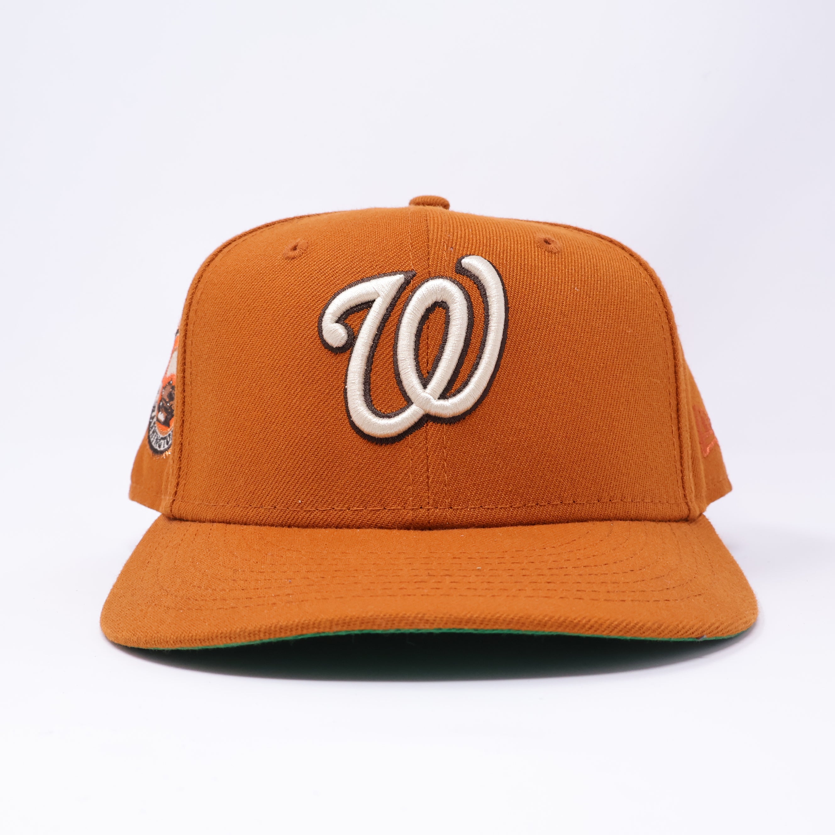 USED 3/4 Orange Washington Nationals 2008 Inaugural 59fifty New Era Fitted Hat Cap