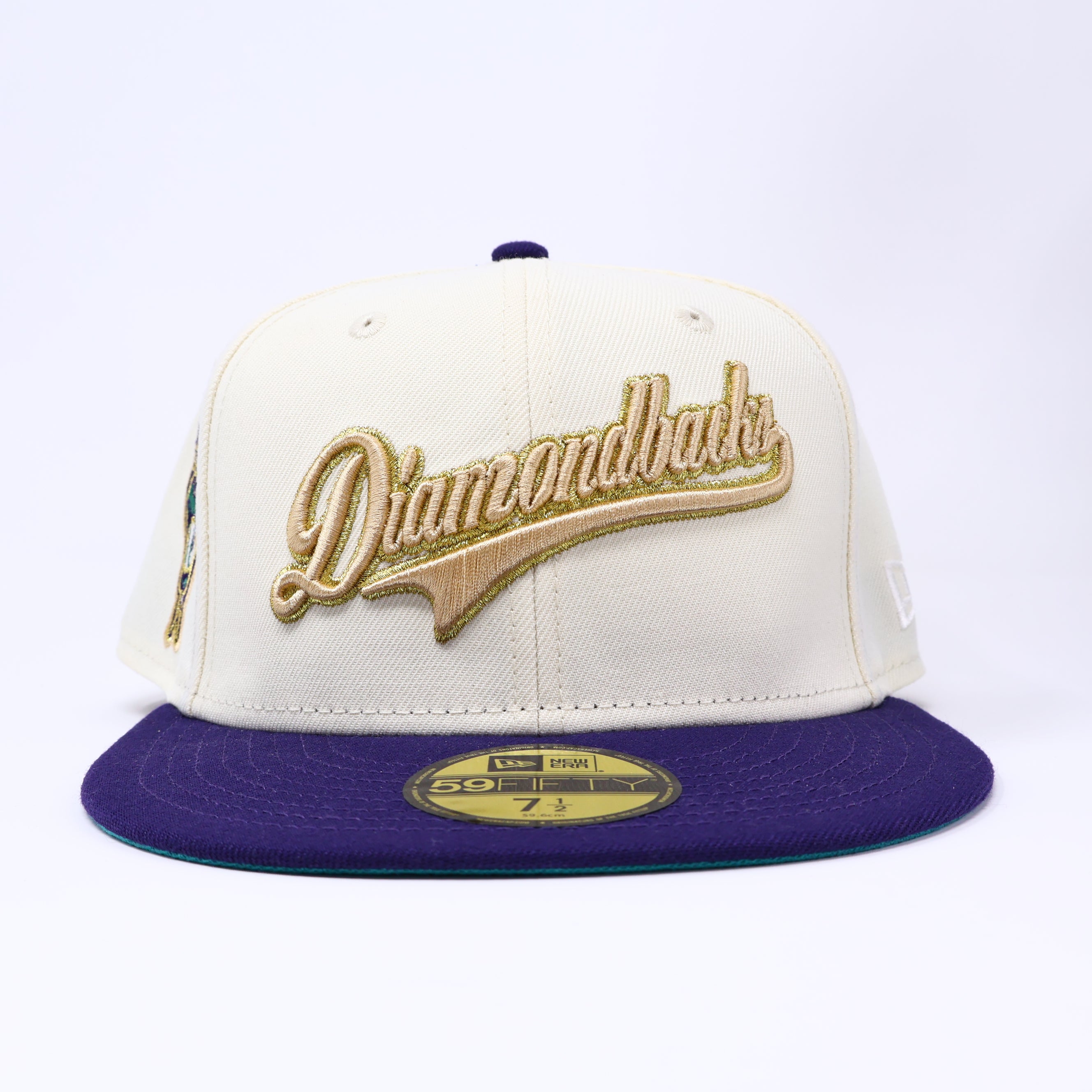NWT 1/2 Chrome Arizona Diamondbacks 1998 Inaugural 59fifty New Era Fitted Hat Cap