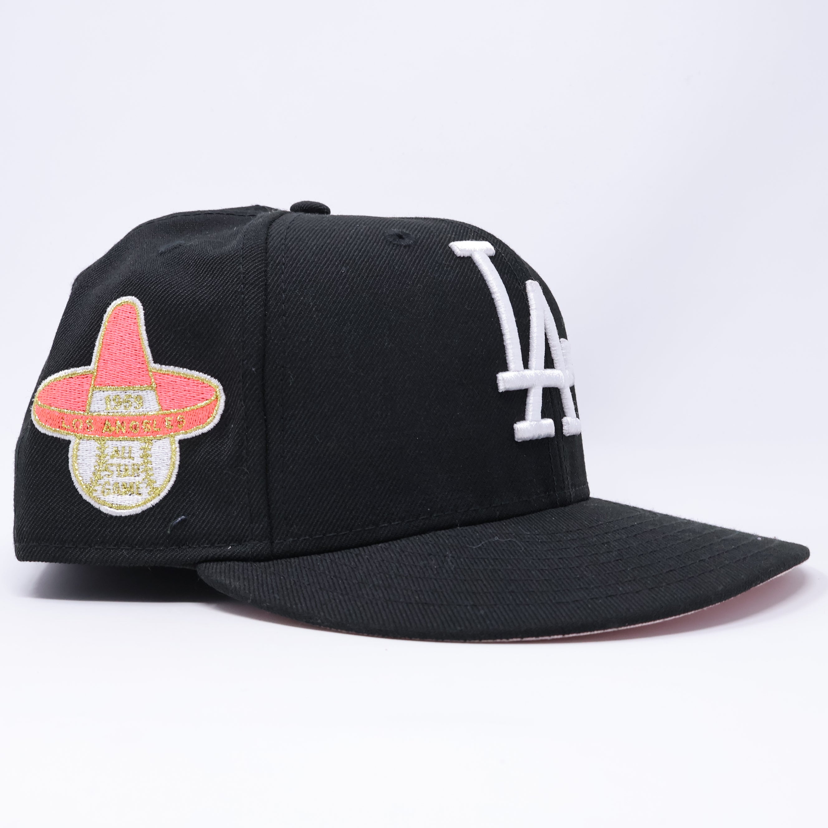 USED 3/4 Black Los Angeles Angels 1959 All-Star Game 59fifty New Era Fitted Hat Cap