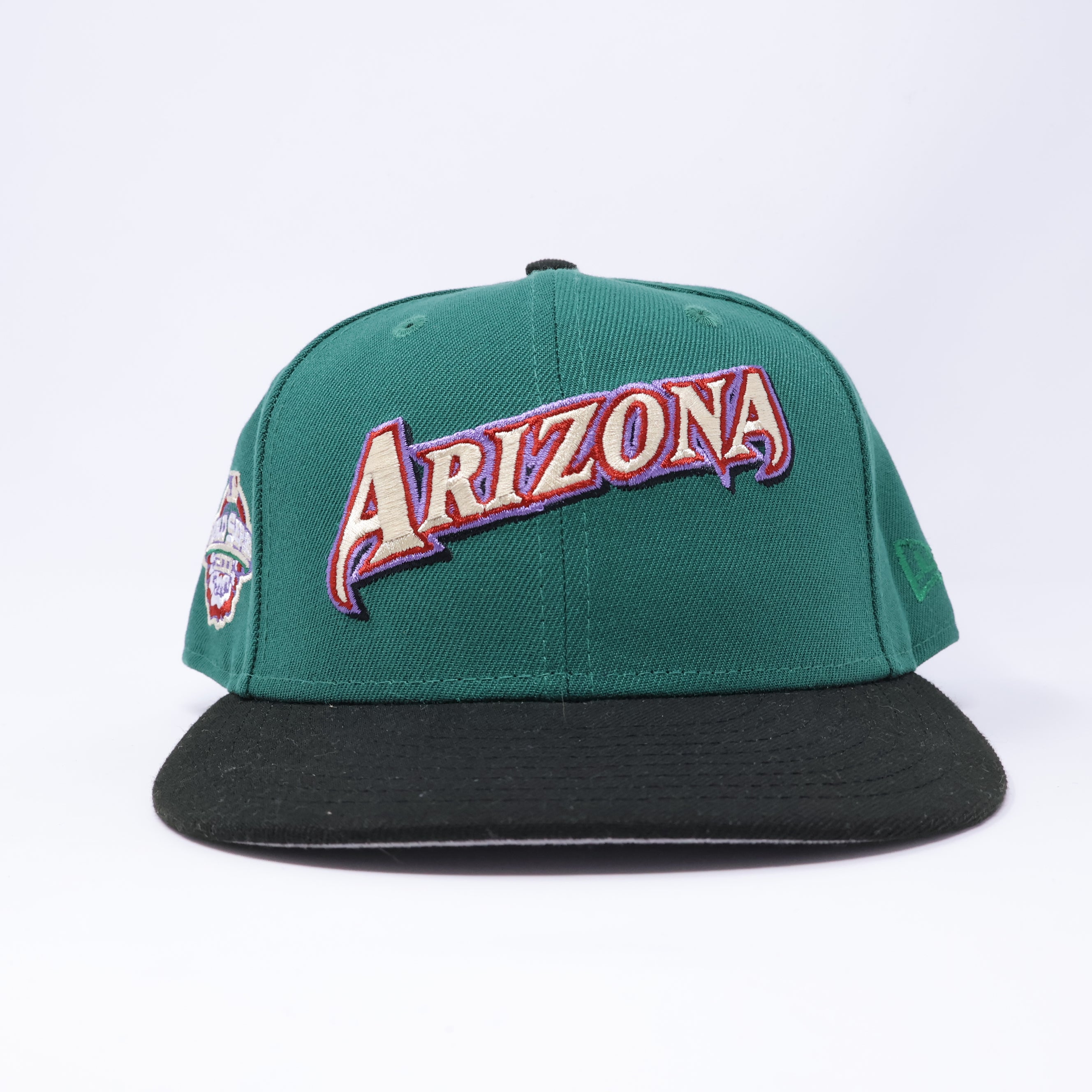USED 3/4 Green Arizona Diamondbacks 2001 World Series 59fifty New Era Fitted Hat Cap
