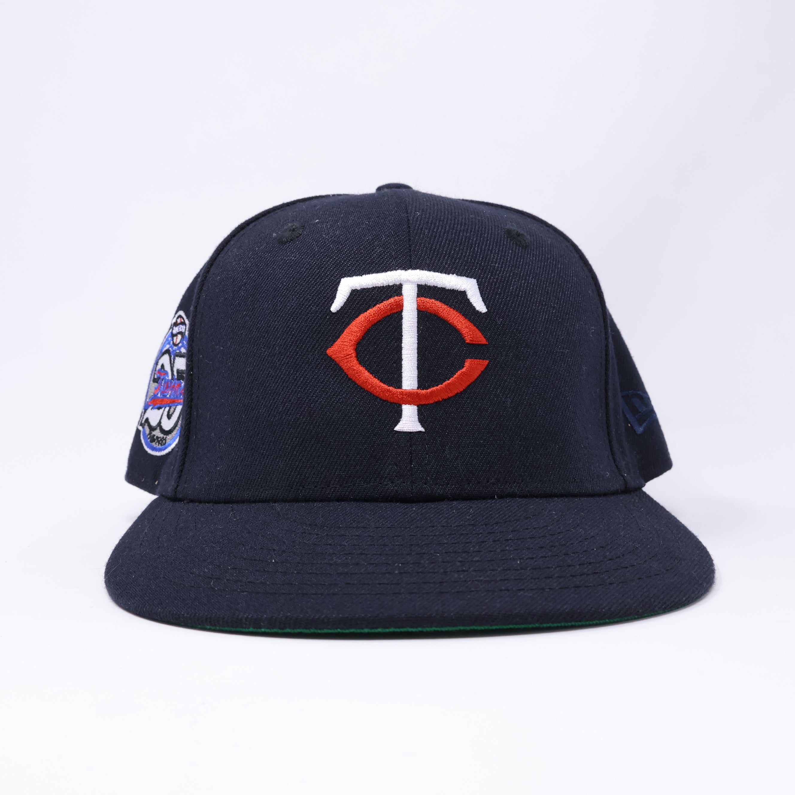 USED 3/4 Navy Minnesota Twins 25th Anniversary 59fifty New Era Fitted Hat Cap