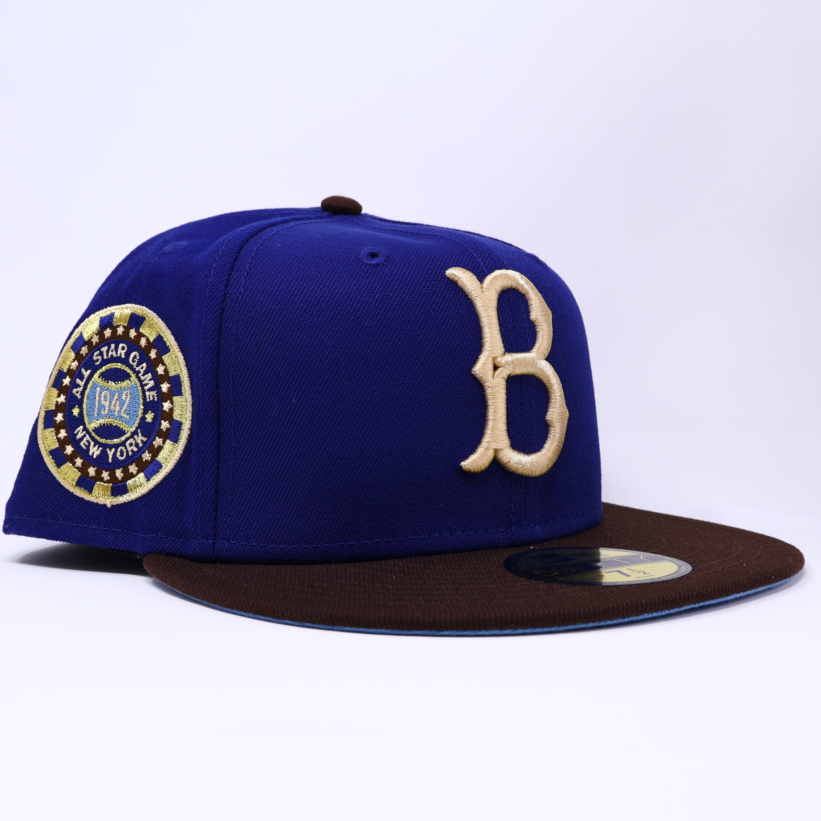 NWT 1/2 Blue Brooklyn Dodgers All Star Game 59fifty New Era Fitted Hat Cap