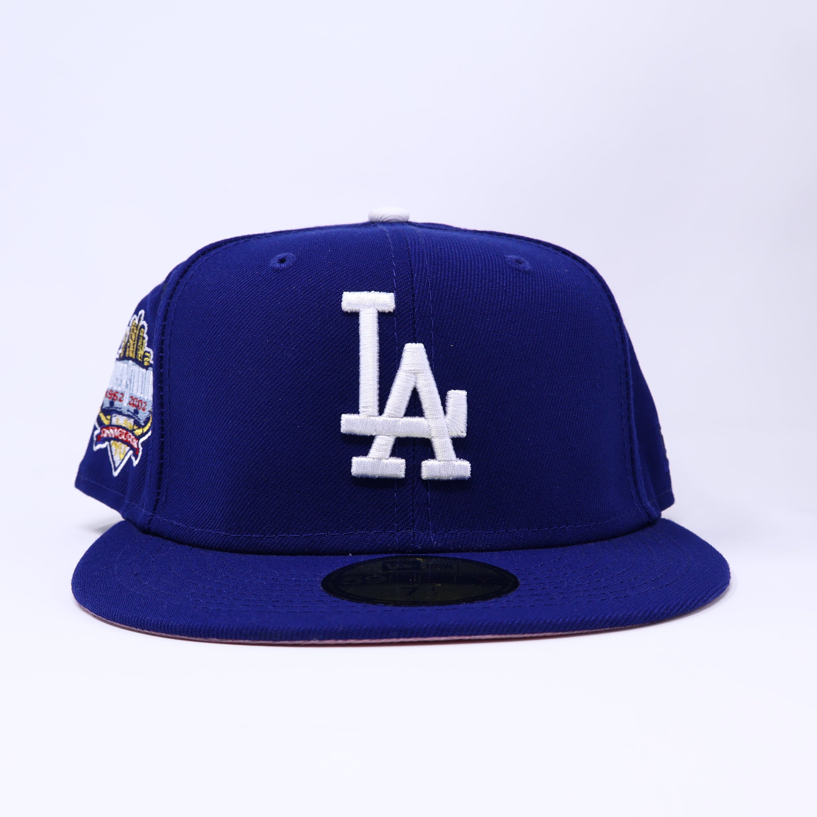 NWT 1/2 Blue Los Angeles Dodgers 40th Anniversary 59fifty New Era Fitted Hat Cap