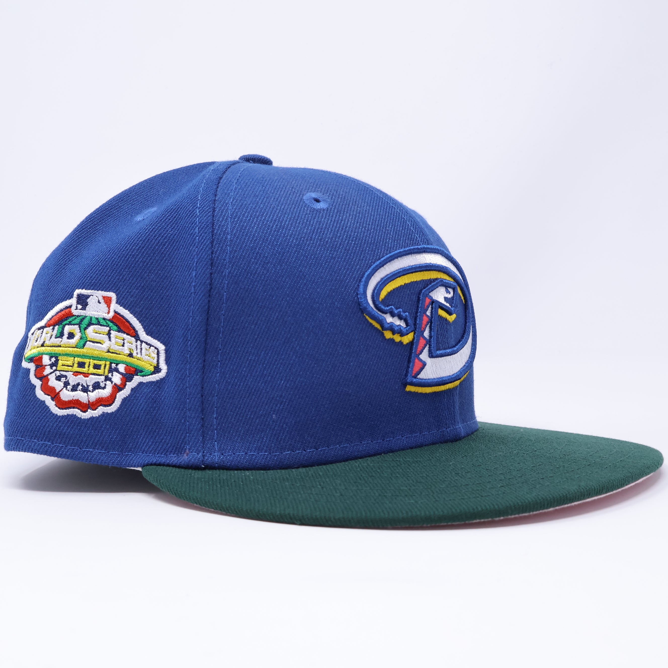 USED 7 Blue Arizona Diamondbacks 2001 World Series 59fifty New Era Fitted Hat Cap