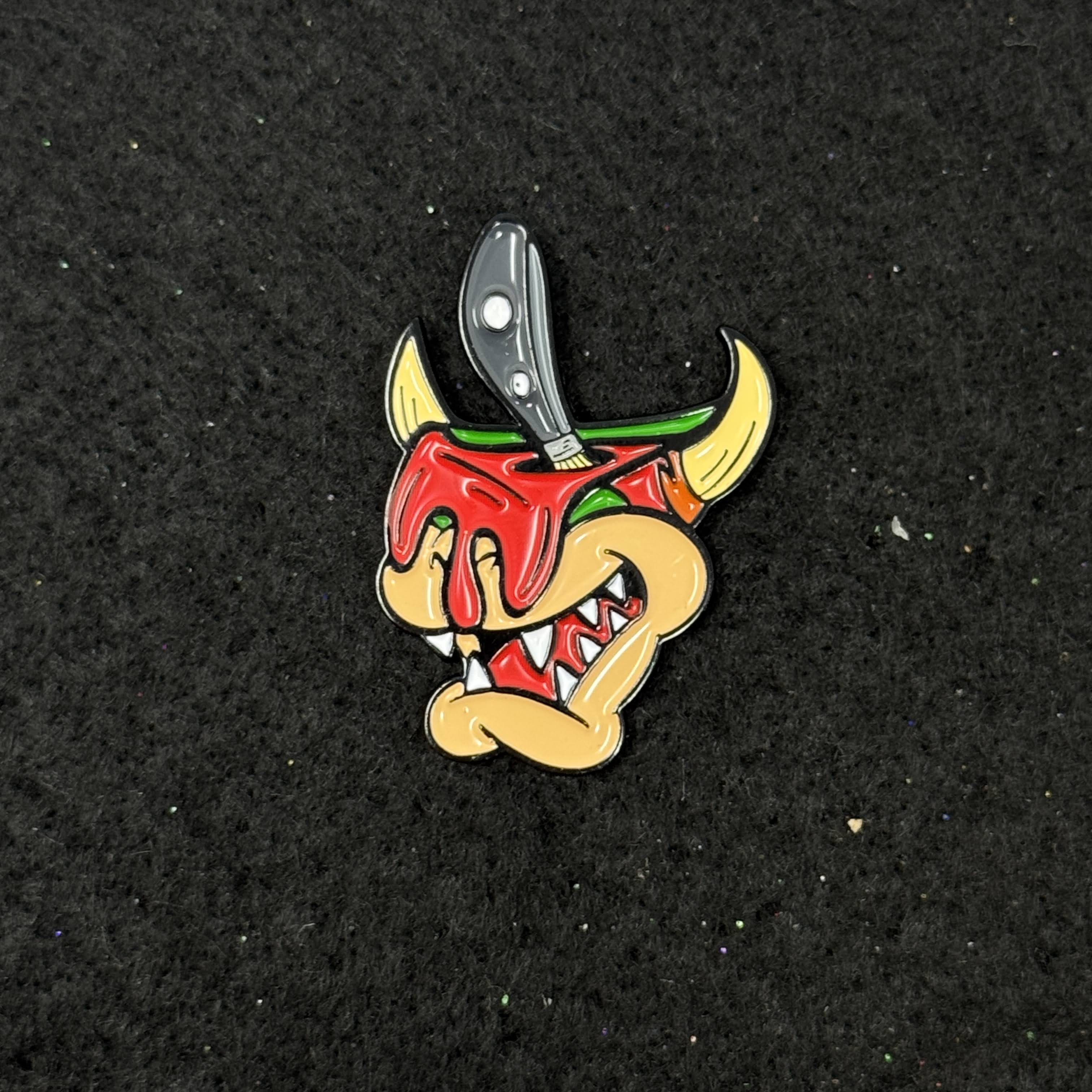Bowser Bucket Umbrella Heights Graphic Pin