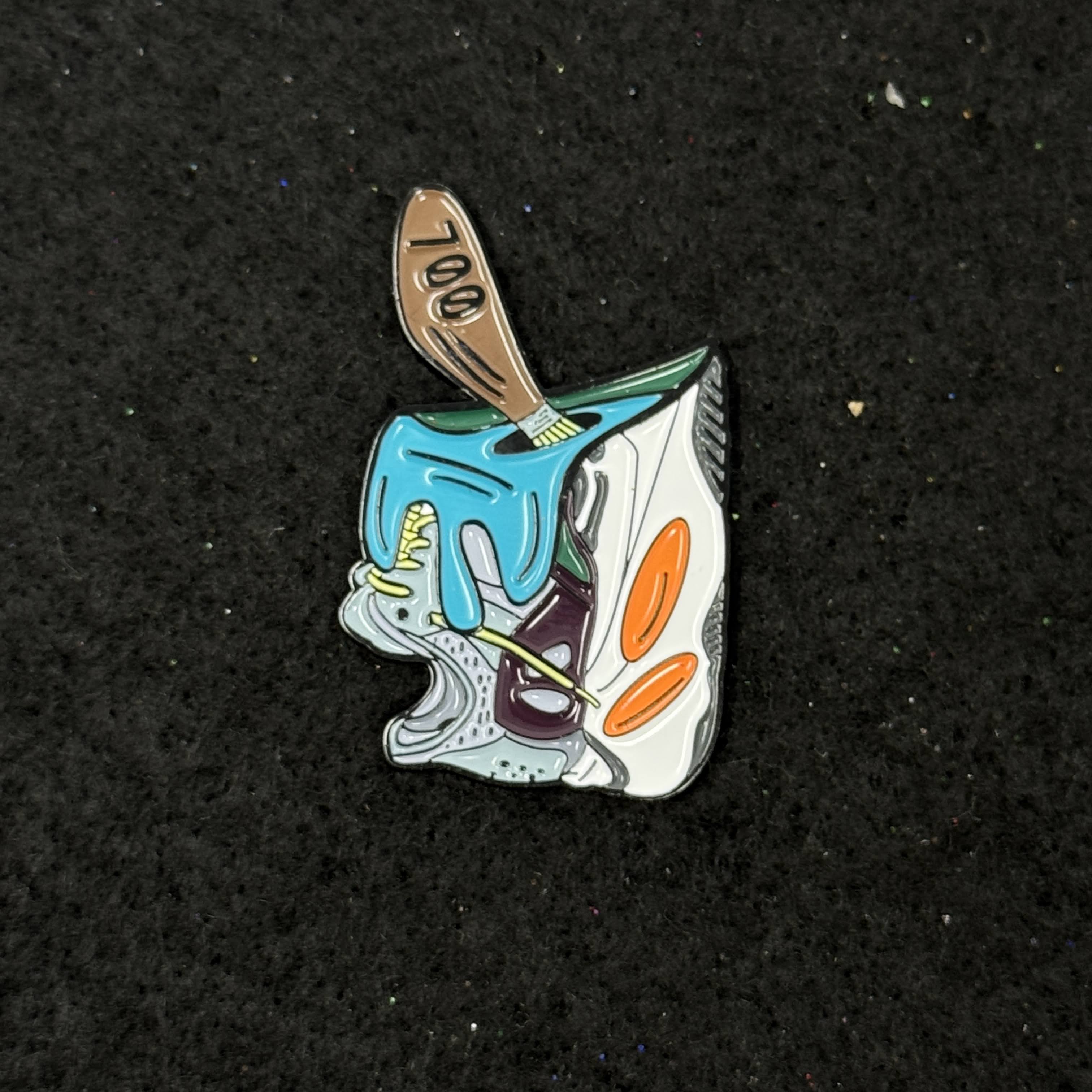Wave Runners Bucket Umbrella Heights Graphic Pin