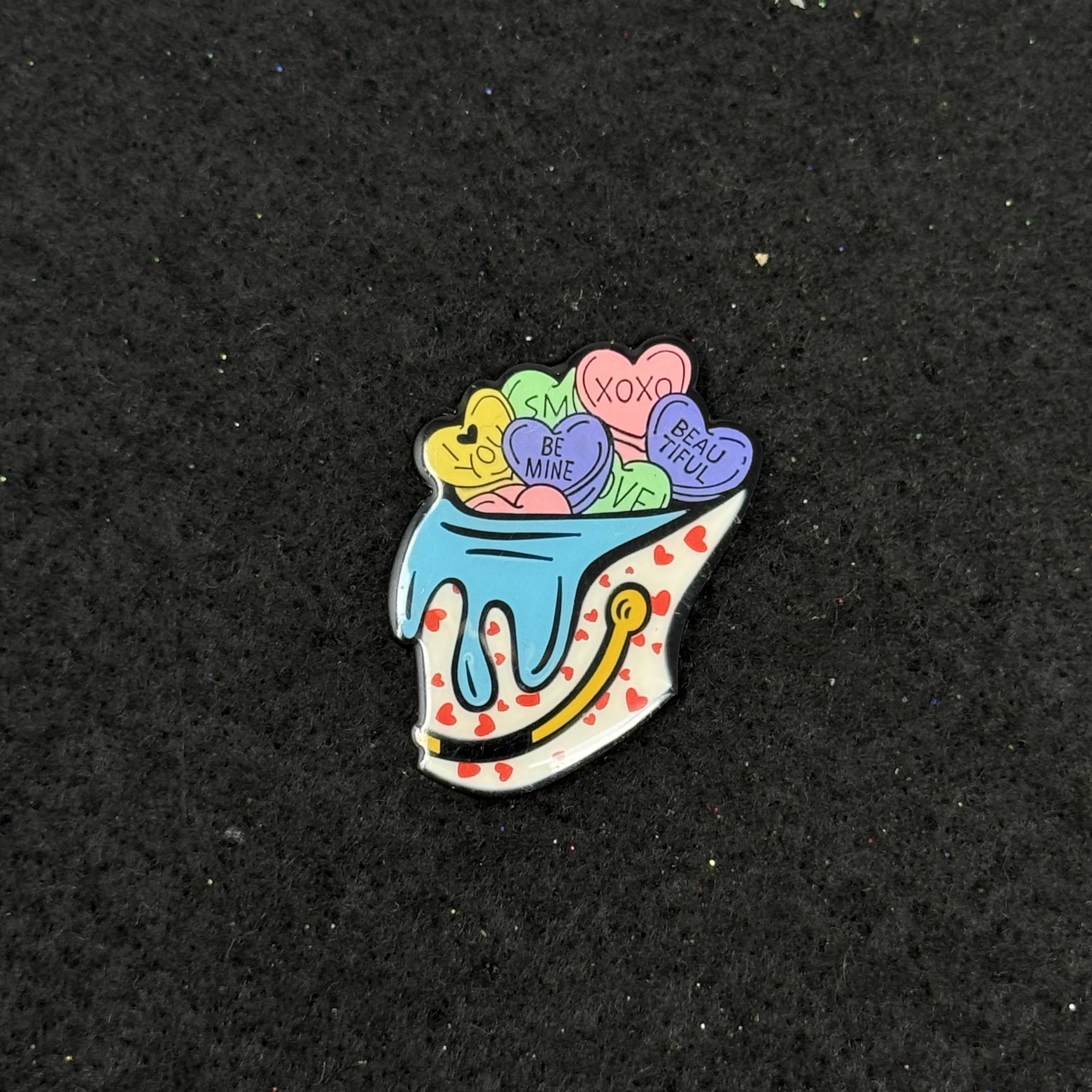 Candy Love Valentines Paint Bucket Umbrella Heights Graphic Pin
