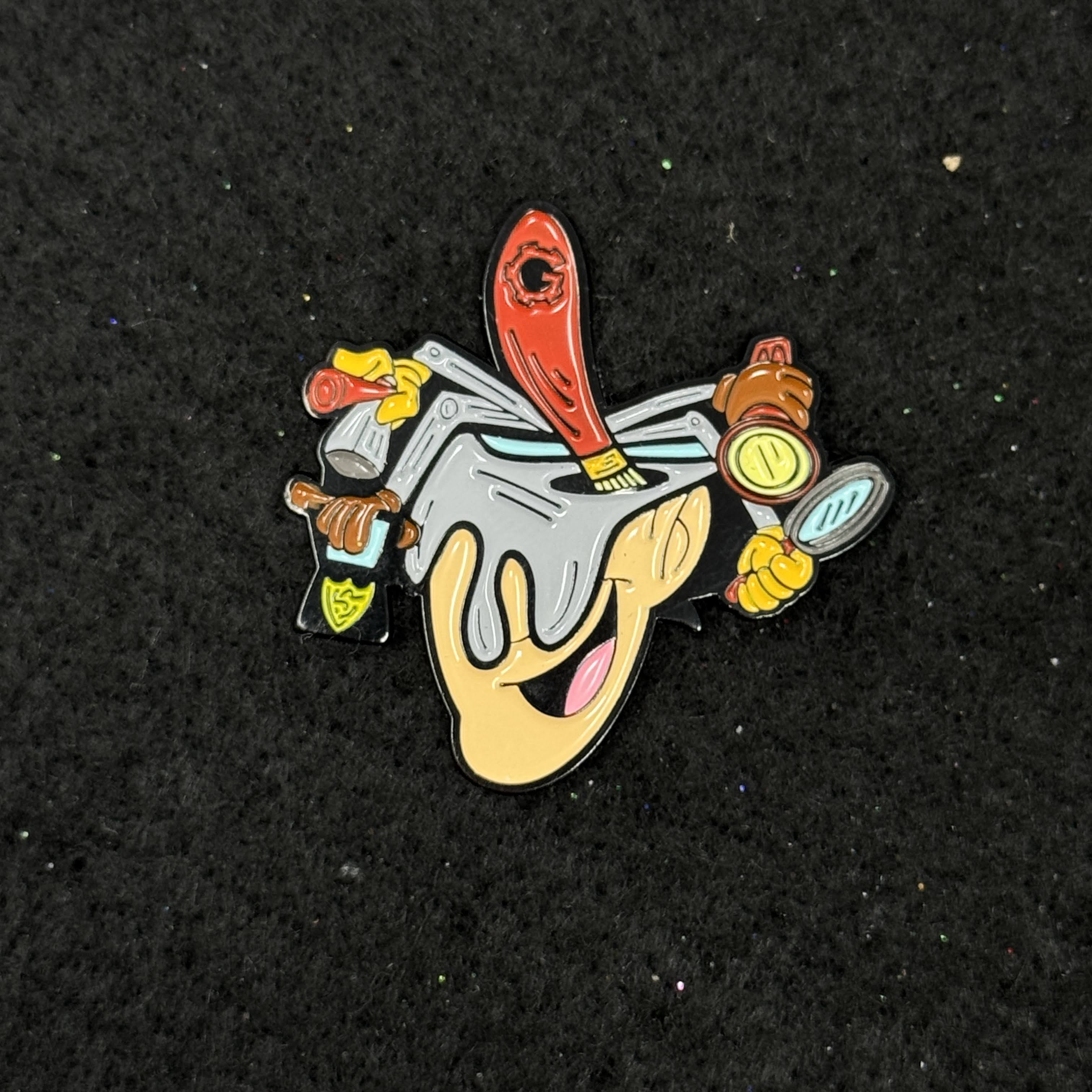 Inspector Gadget Paint Bucket Umbrella Heights Graphic Pin