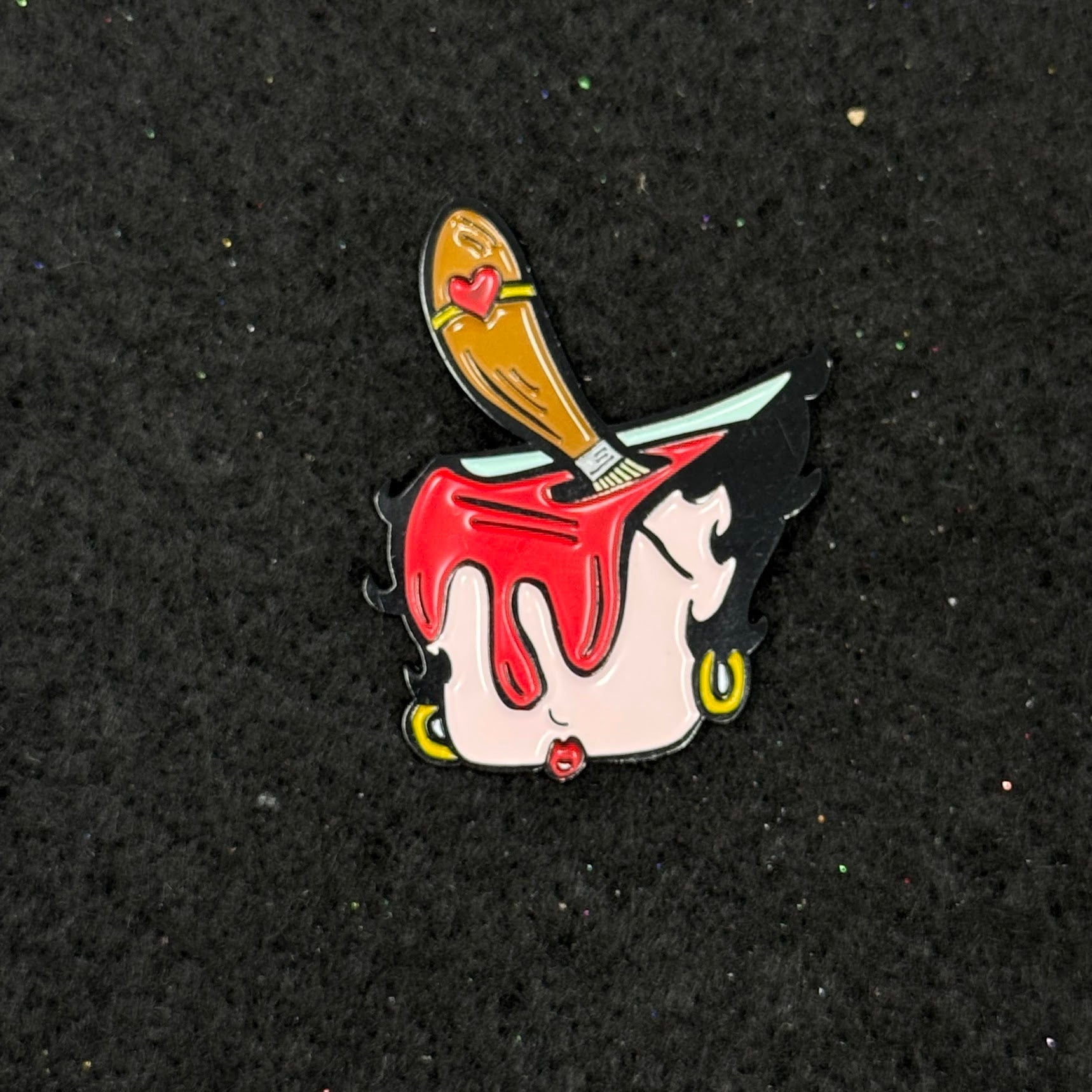 Betty Boop Paint Bucket Umbrella Heights Graphic Pin