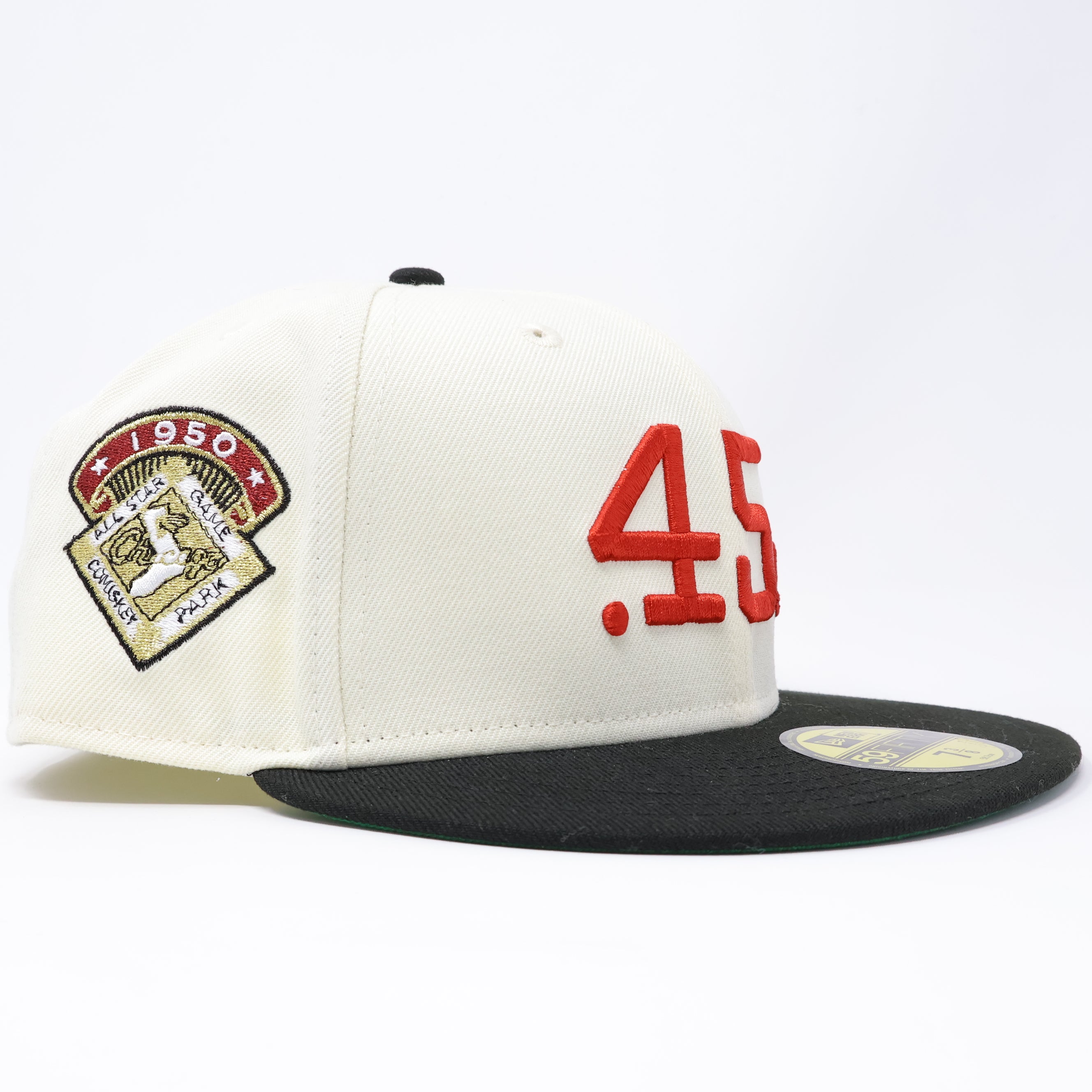 NWT 3/8 Chrome Houston Astros 1950 All Star Game 59fifty New Era Fitted Hat Cap