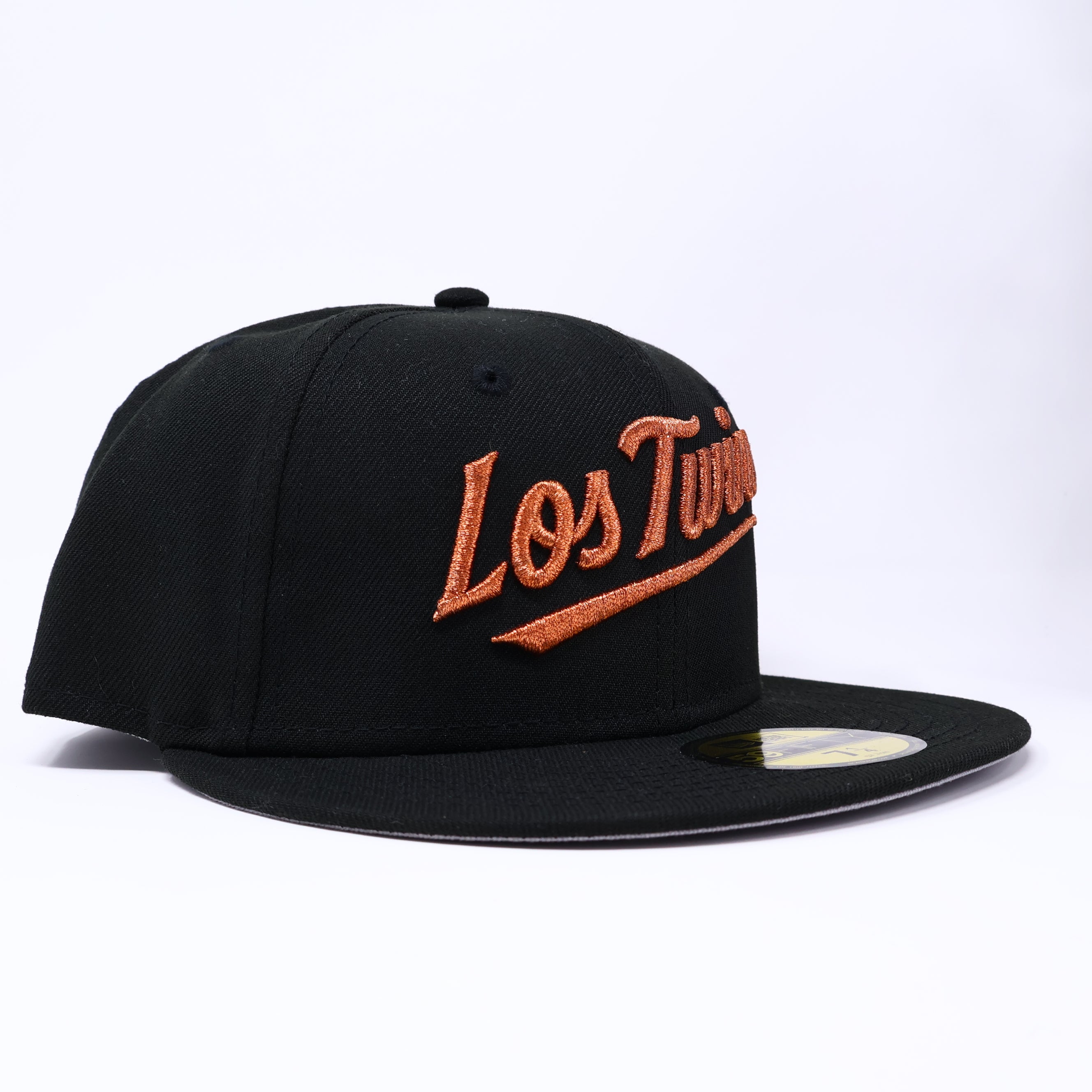 NWT 1/4 Black Los Minnesota Twins Simple Clean Dope 59fifty New Era Fitted Hat Cap