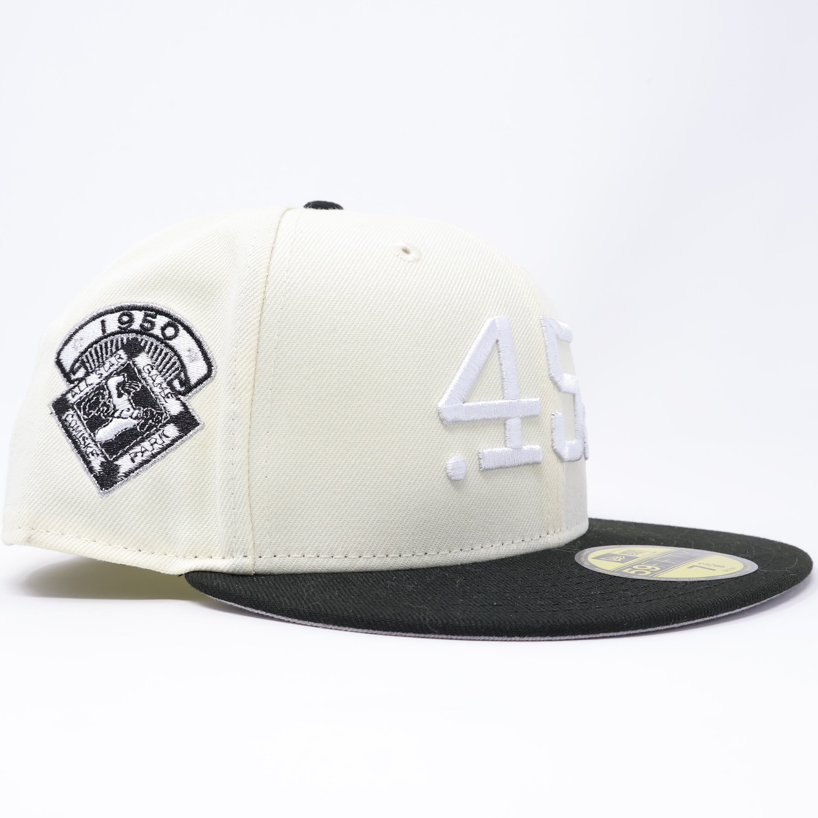 NWT 3/8 Chrome Houston Astros 1950 All Star Game 59fifty New Era Fitted Hat Cap