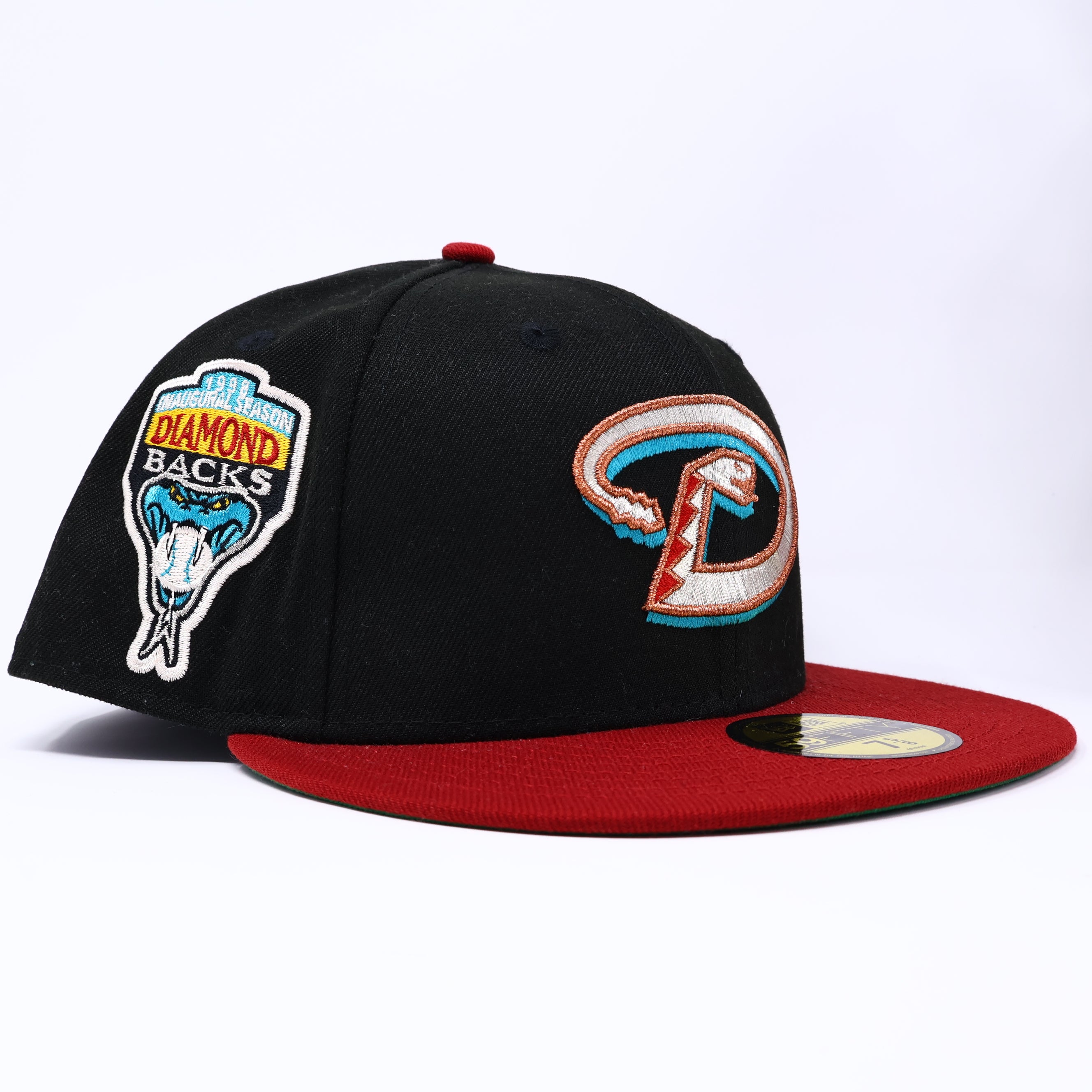 NWT 5/8 Black Arizona Diamondbacks 1998 Inaugural 59fifty New Era Fitted Hat Cap