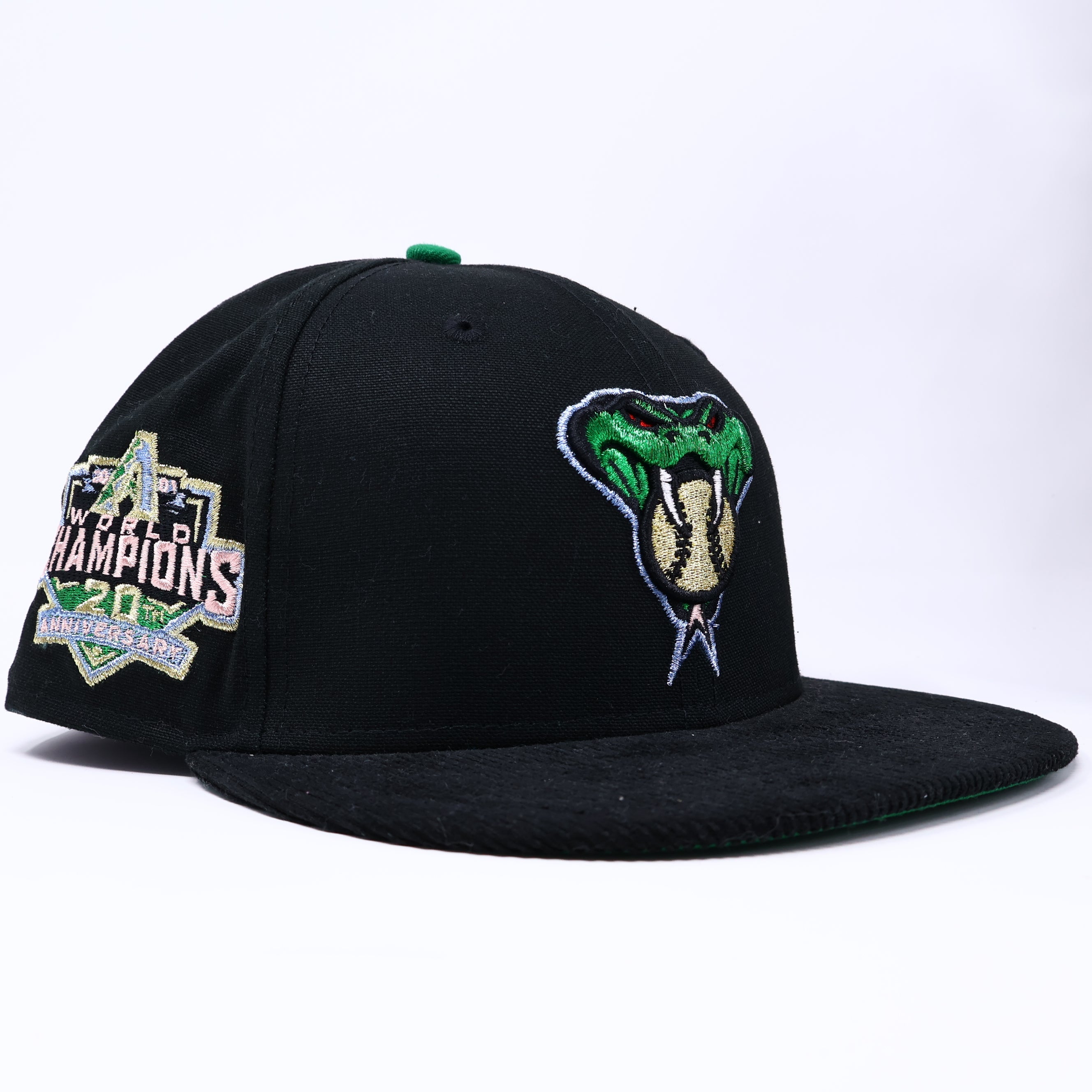 NWT 1/4 Black Arizona Diamondbacks 20th Anniversary 59fifty New Era Fitted Hat Cap