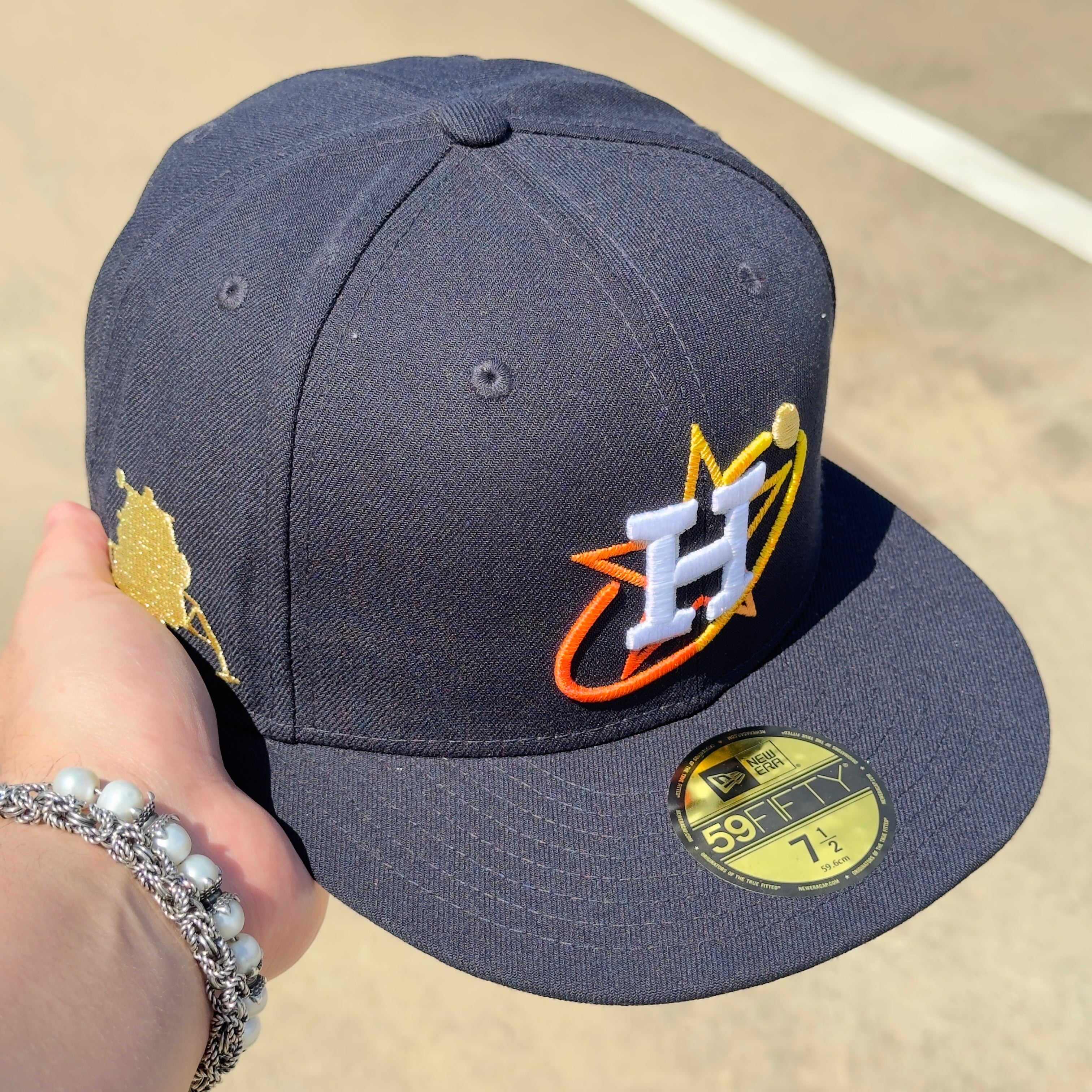 Navy Houston Astros City Connect MLB Spacecity 59fifty New Era Fitted Cap Hat Sun