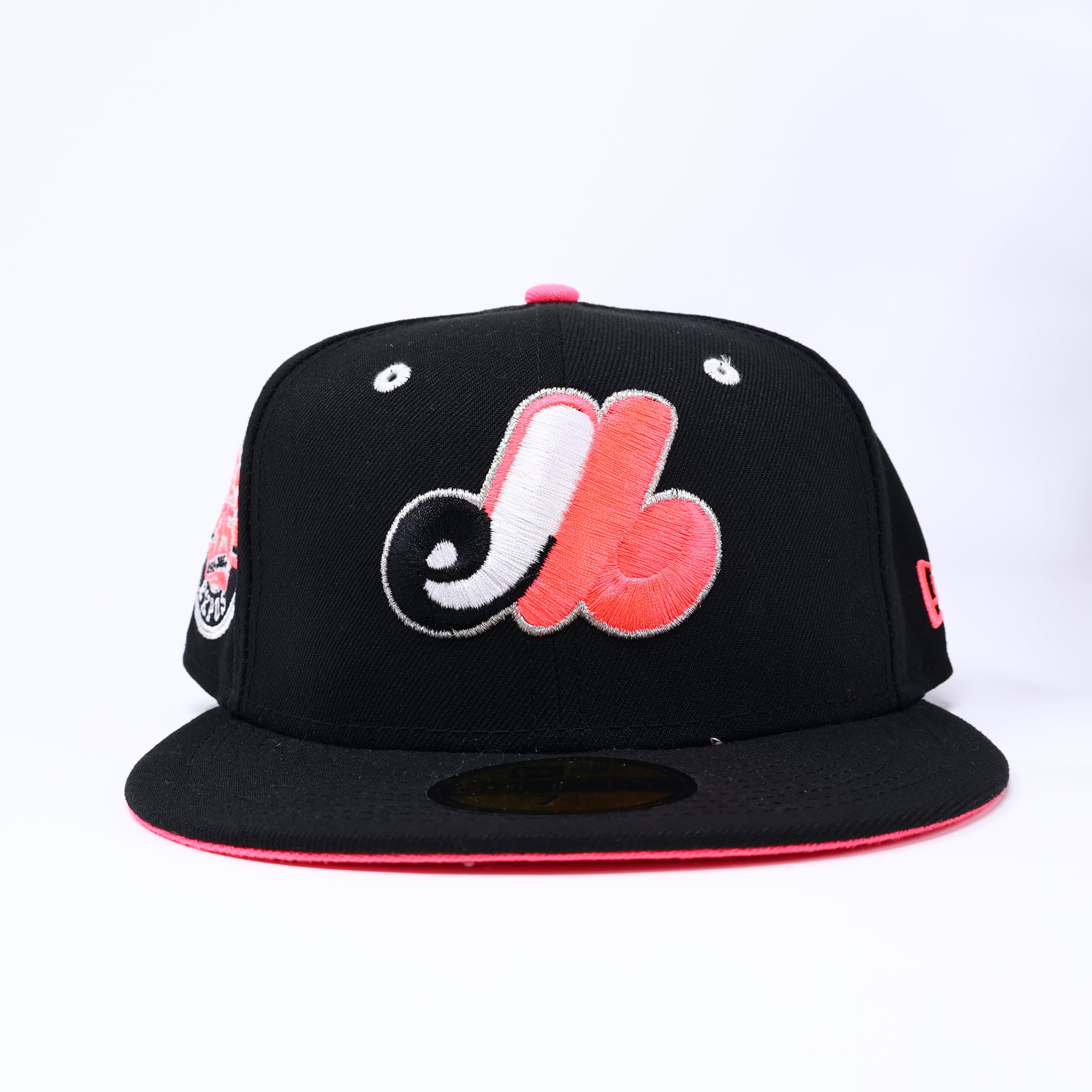 NWT 1/4 Black Montreal Expos 35th Anniversary 59fifty New Era Fitted Hat Cap