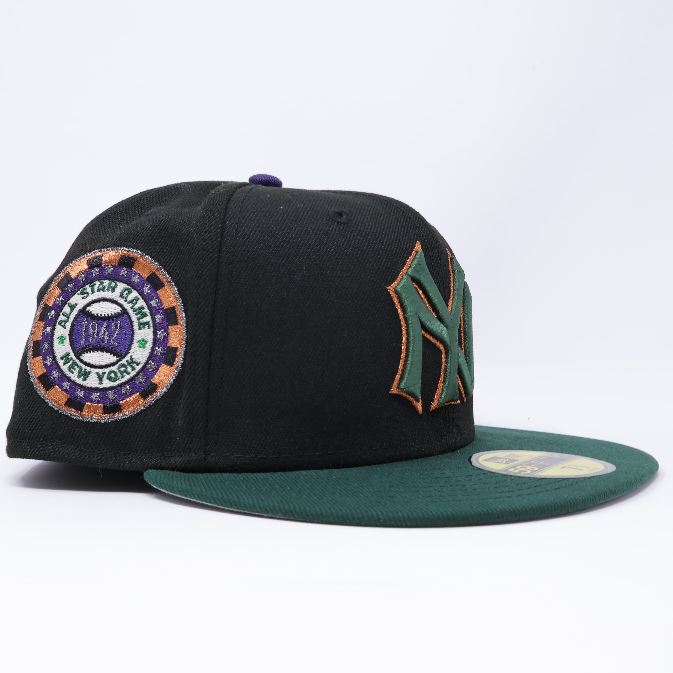 NWT 3/8 Black New York Yankees 1942 All-Star Game 59fifty New Era Fitted Hat Cap
