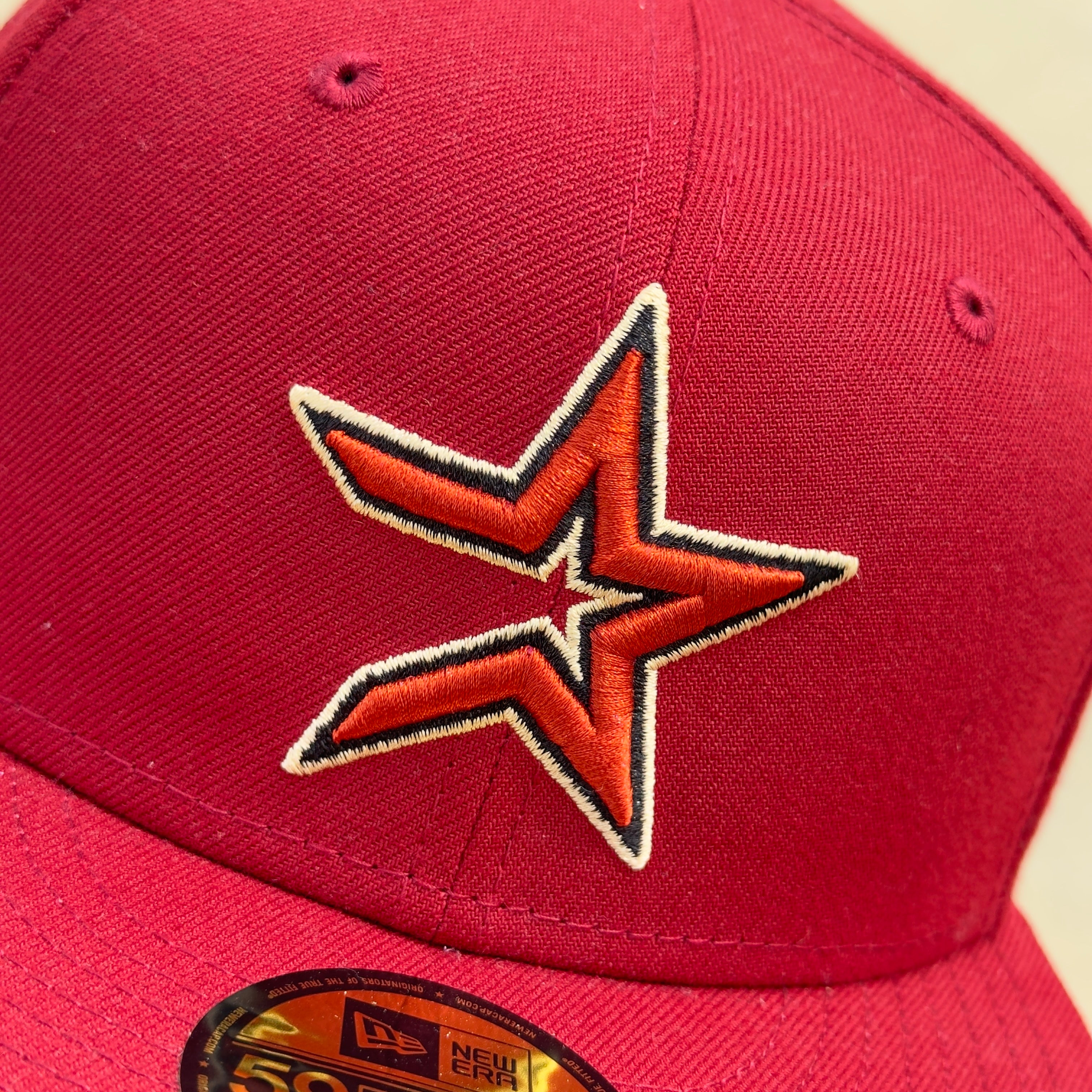 Brick Red Houston Astros 2000 Inaugural 59fifty New Era Fitted Cap Hat Sun Pinky