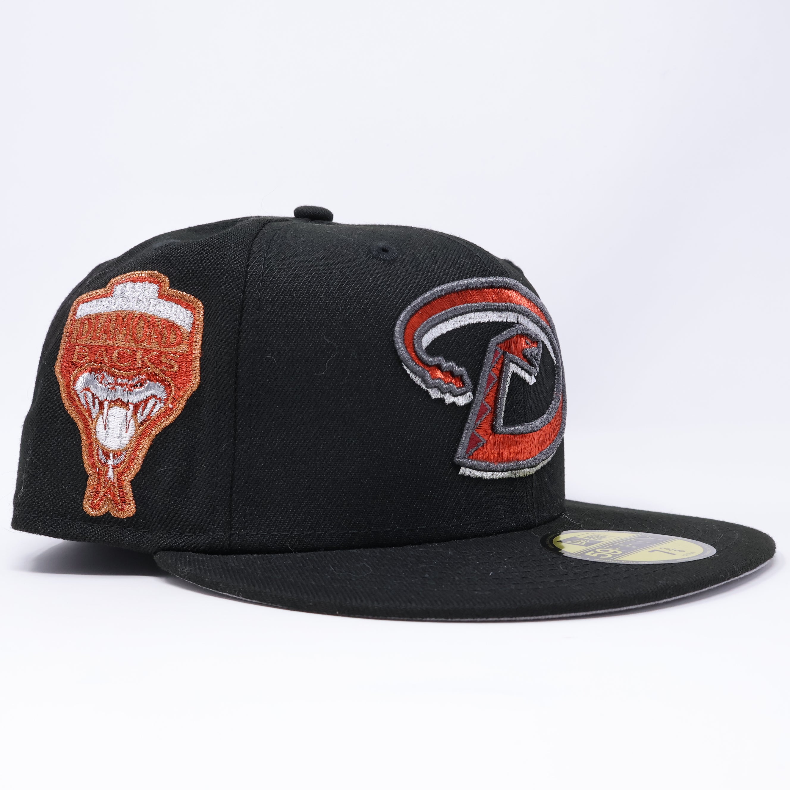NWT 3/8 Black Arizona Diamondbacks 1998 Inaugural 59fifty New Era Fitted Hat Cap