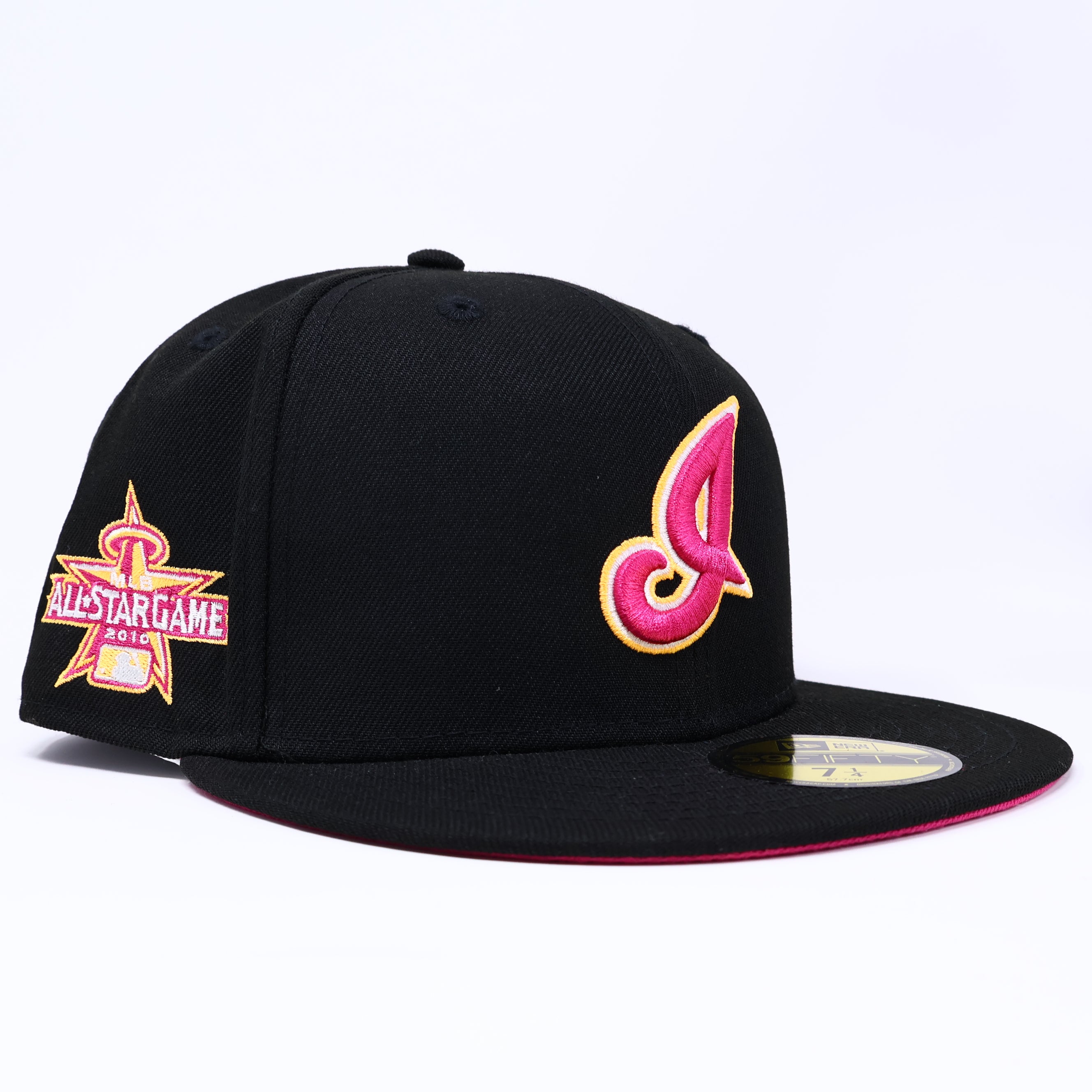 NWT 1/4 Black Cleveland Indians 2010 All Star Game 59fifty New Era Fitted Hat Cap
