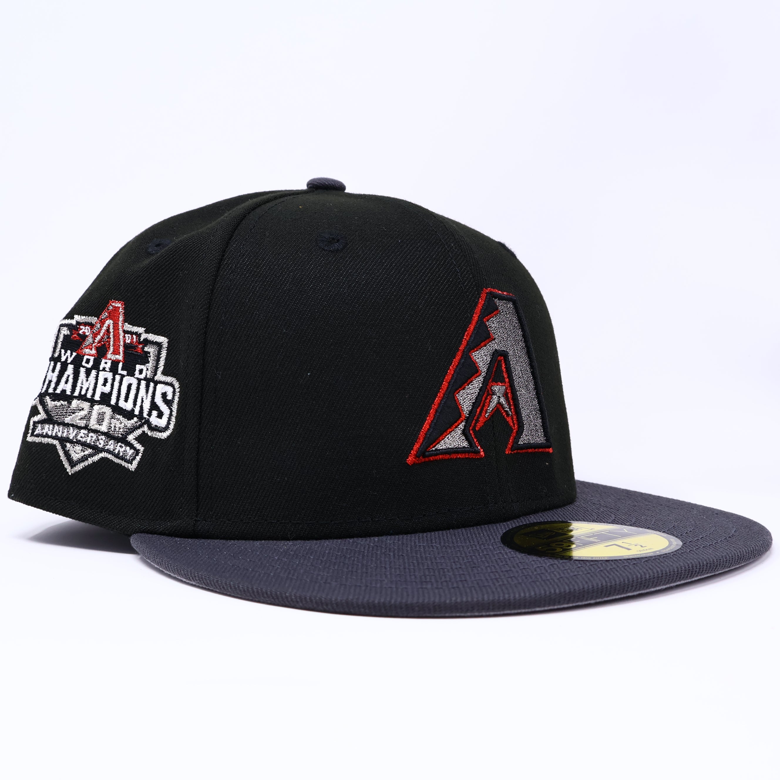 NWT 1/2 Black Arizona Diamondbacks 20th Anniversary 59fifty New Era Fitted Hat Cap