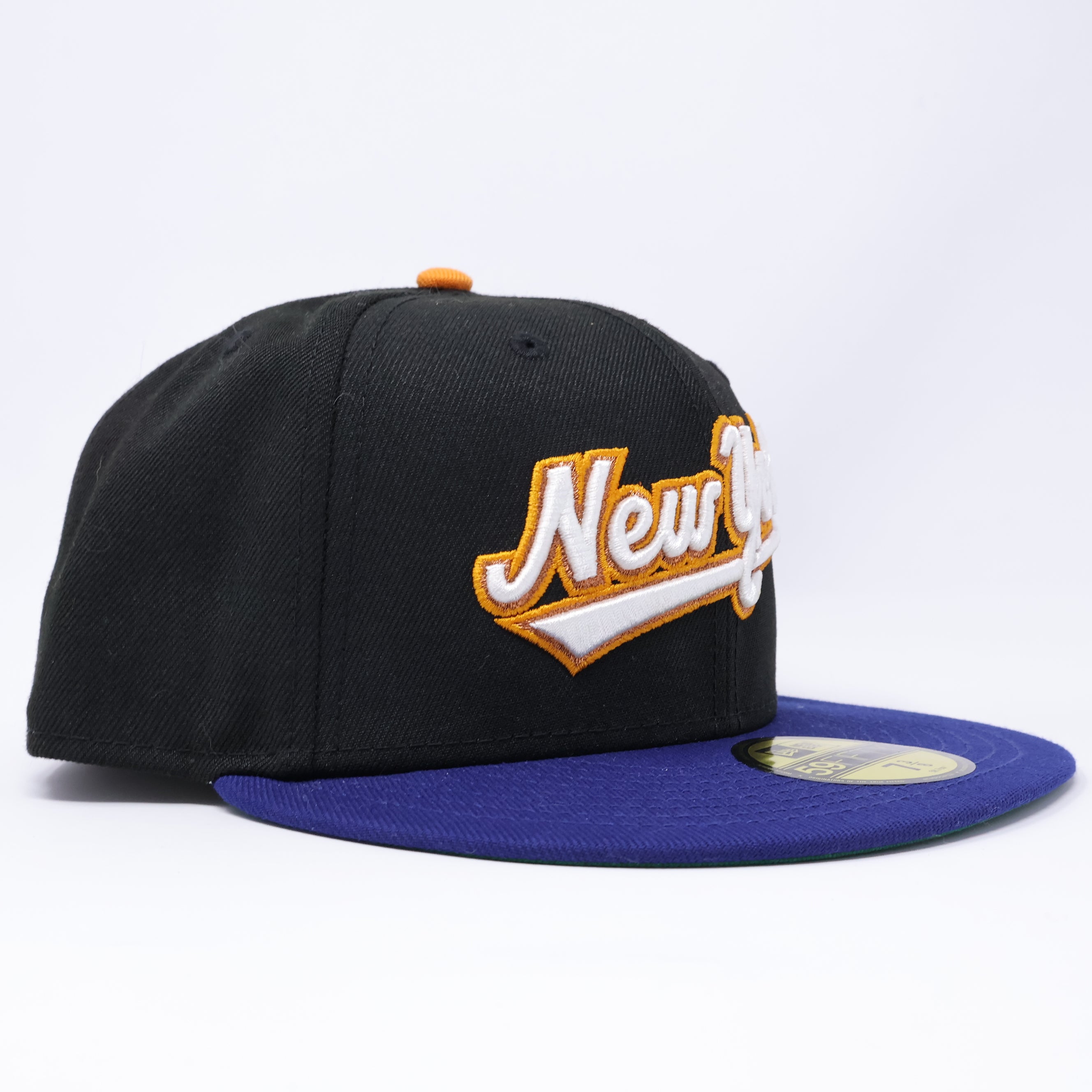 NWT 3/8 Black New York Mets Simple Clean Dope 59fifty New Era Fitted Hat Cap