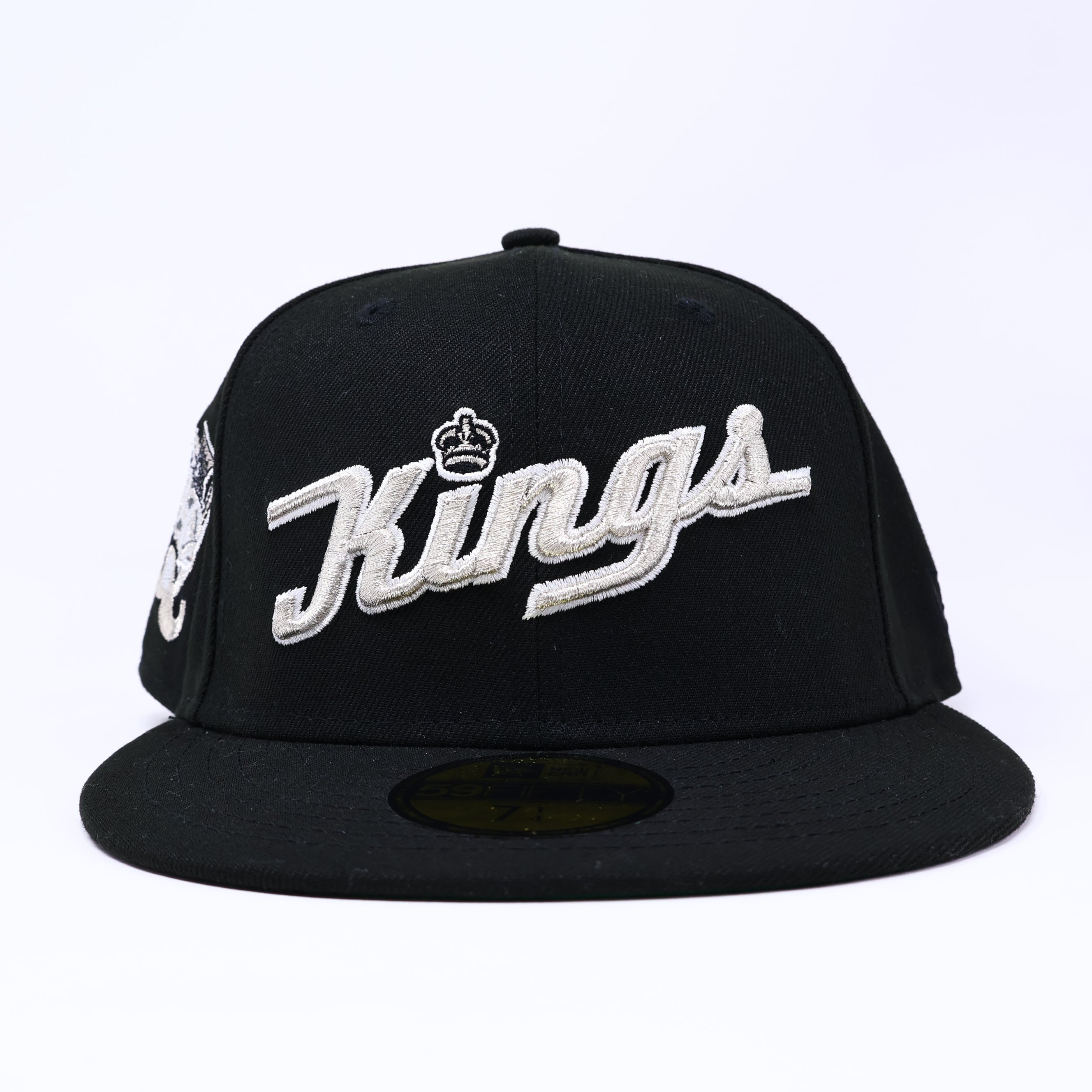 NWT 1/4 Black Los Angeles Kings NHL 59fifty New Era Fitted Hat Cap