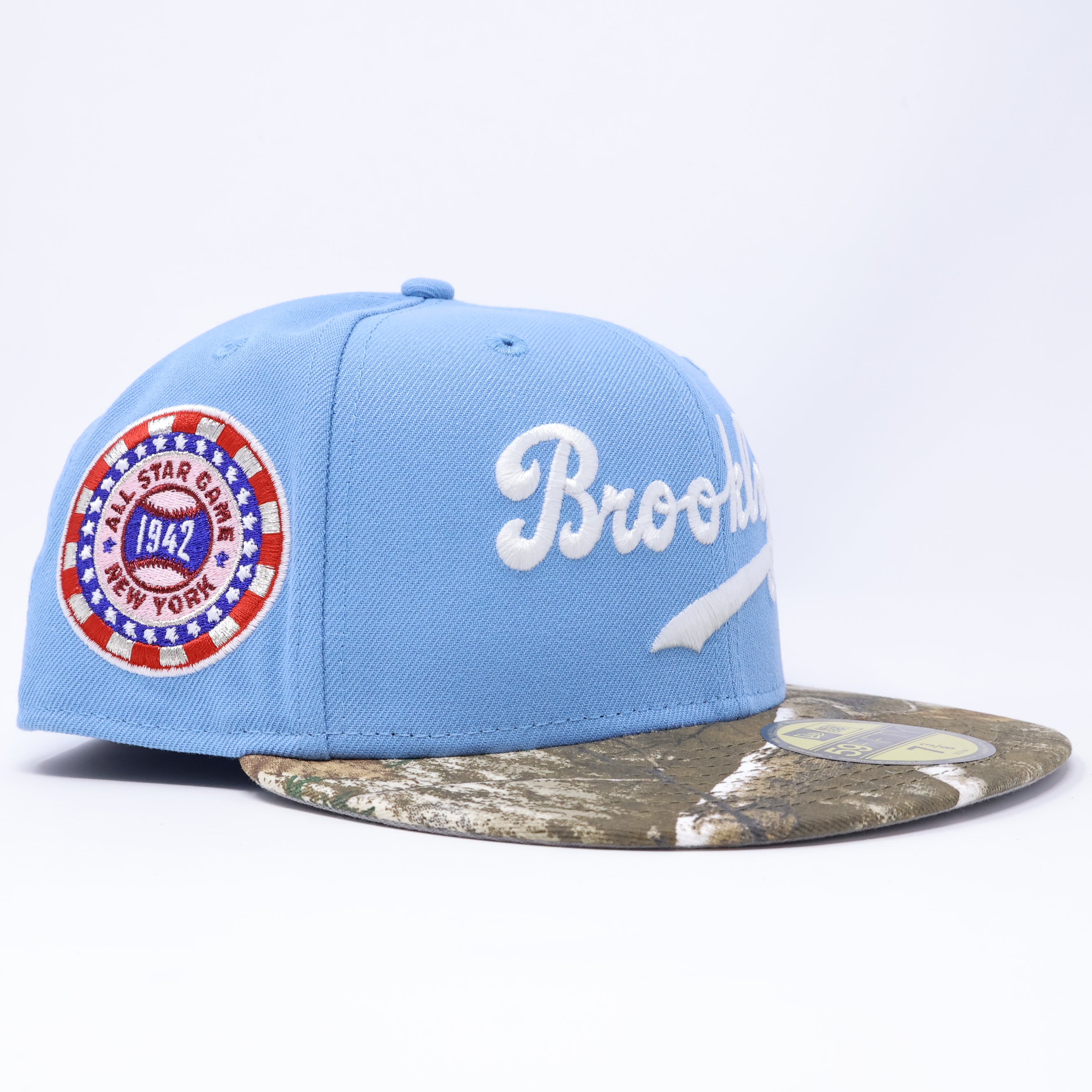 NWT 3/8 Blue Brooklyn Dodgers 1942 All-Star Game 59fifty New Era Fitted Hat Cap